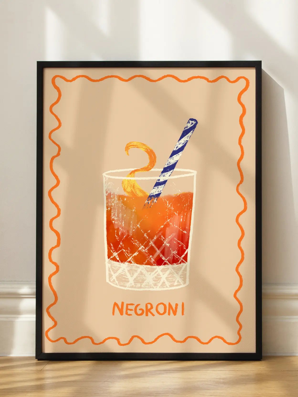 Negroni Cocktail Poster