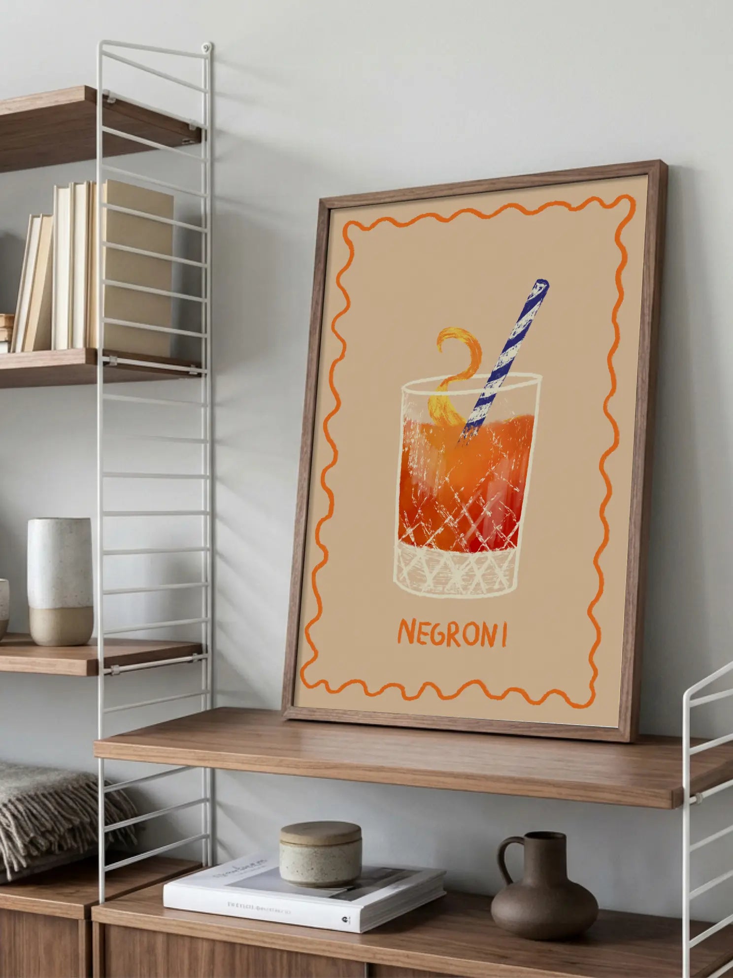 Negroni Cocktail Poster