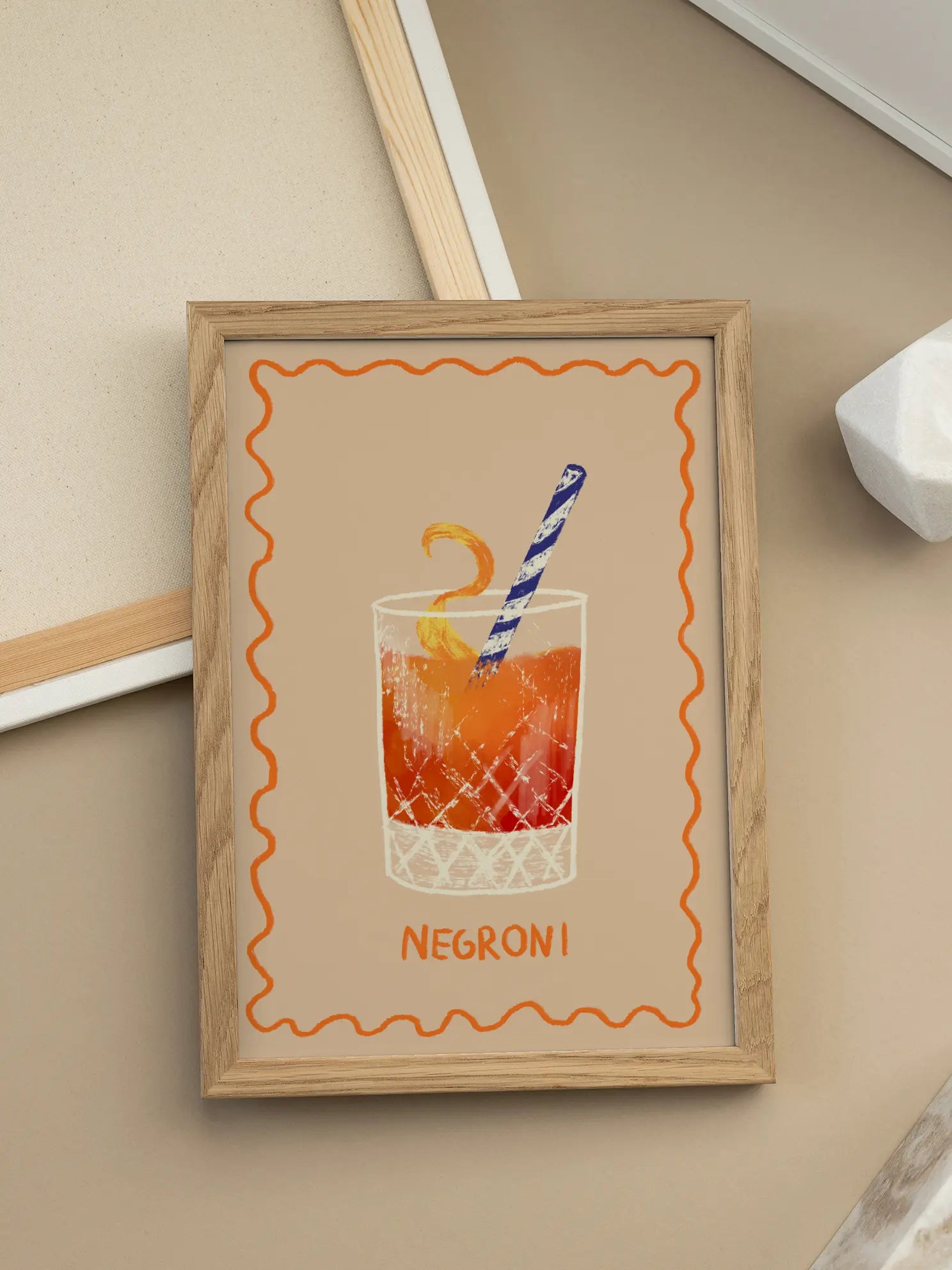 Negroni Cocktail Poster