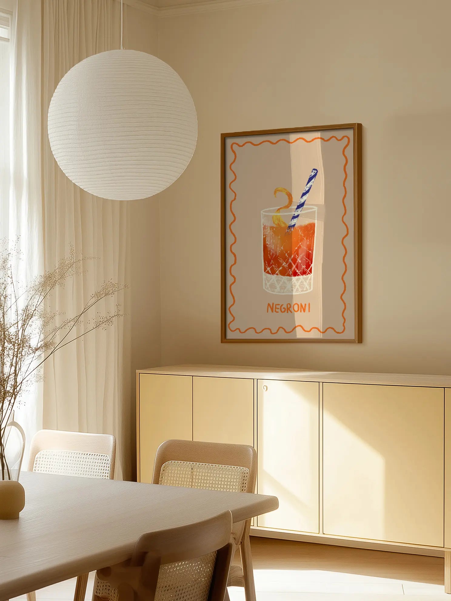 Negroni Cocktail Poster