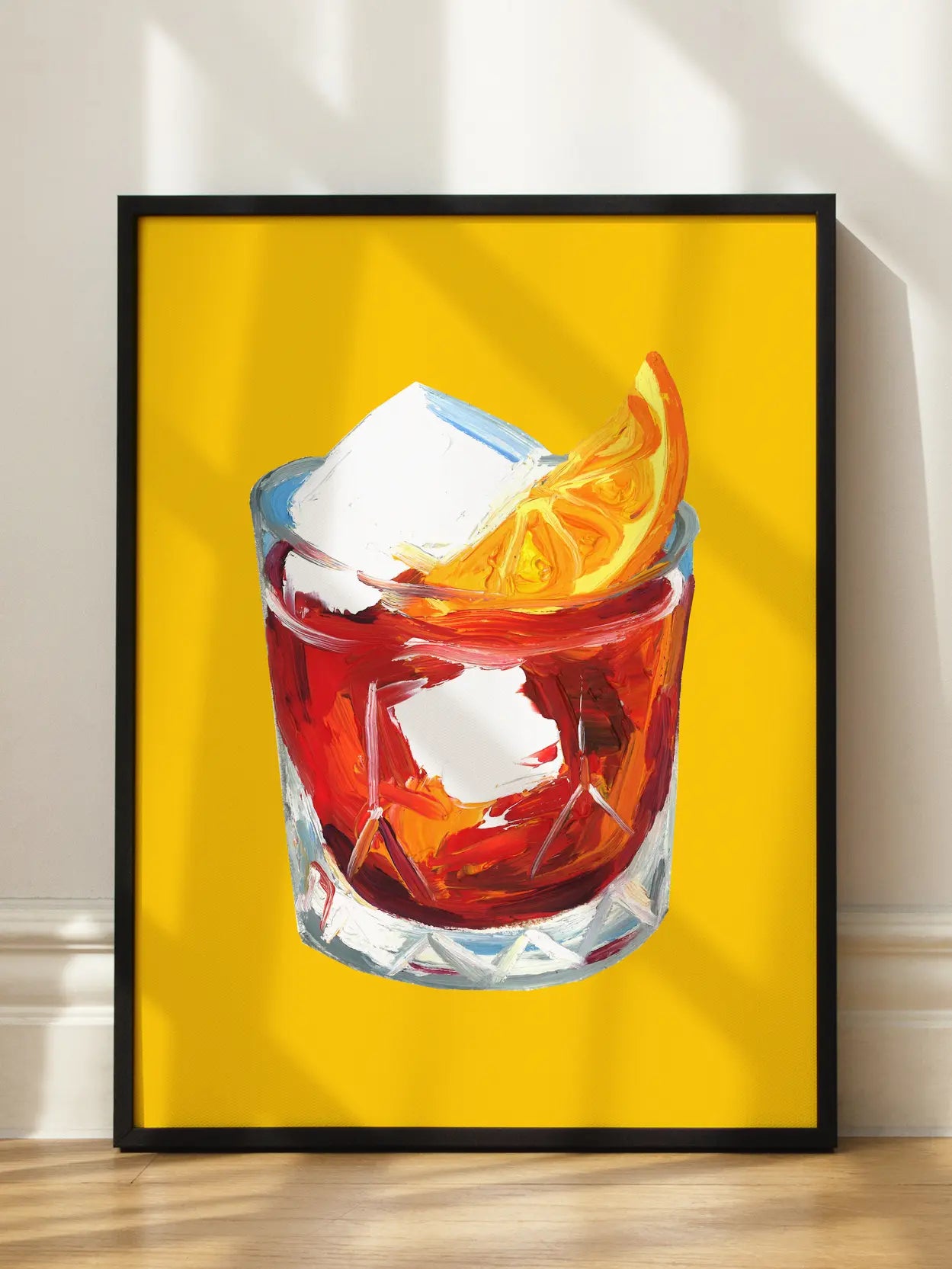 Negroni Cocktail Art Poster