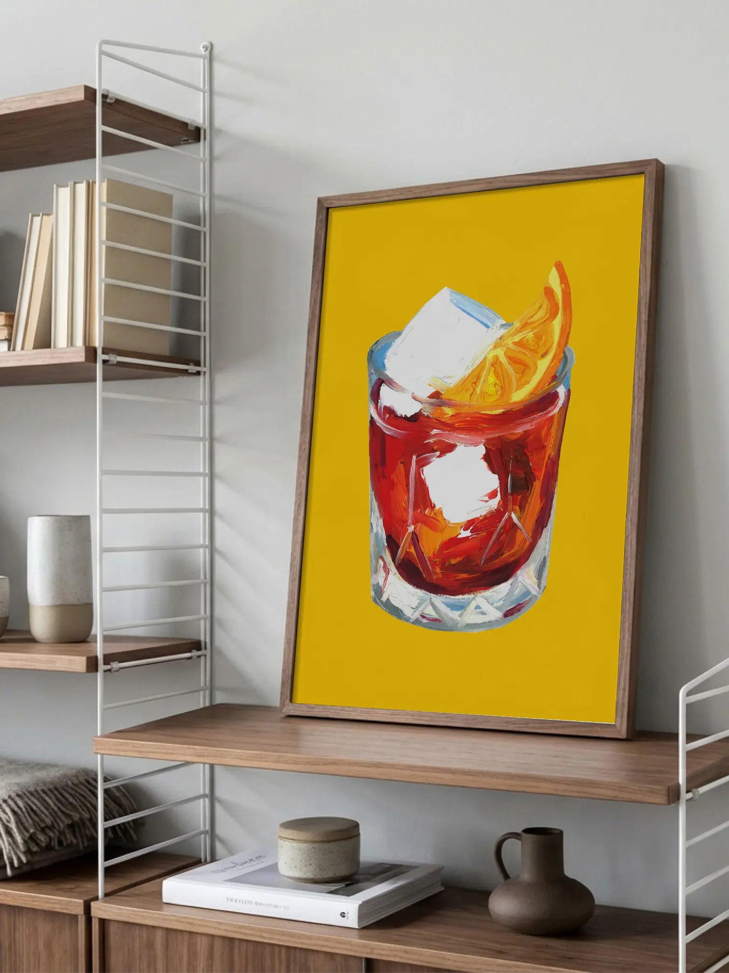Negroni Cocktail Art Poster