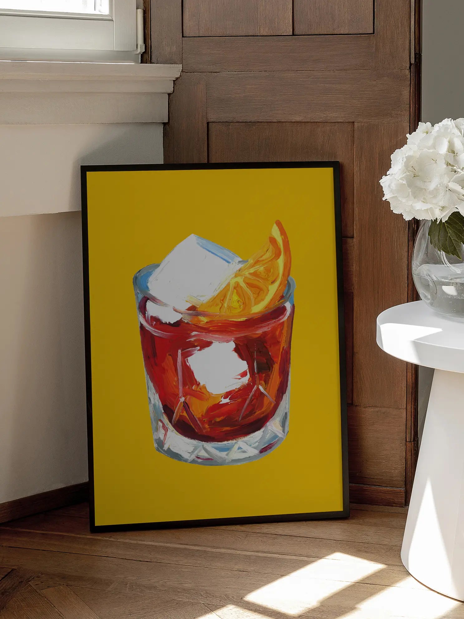 Negroni Cocktail Art Poster