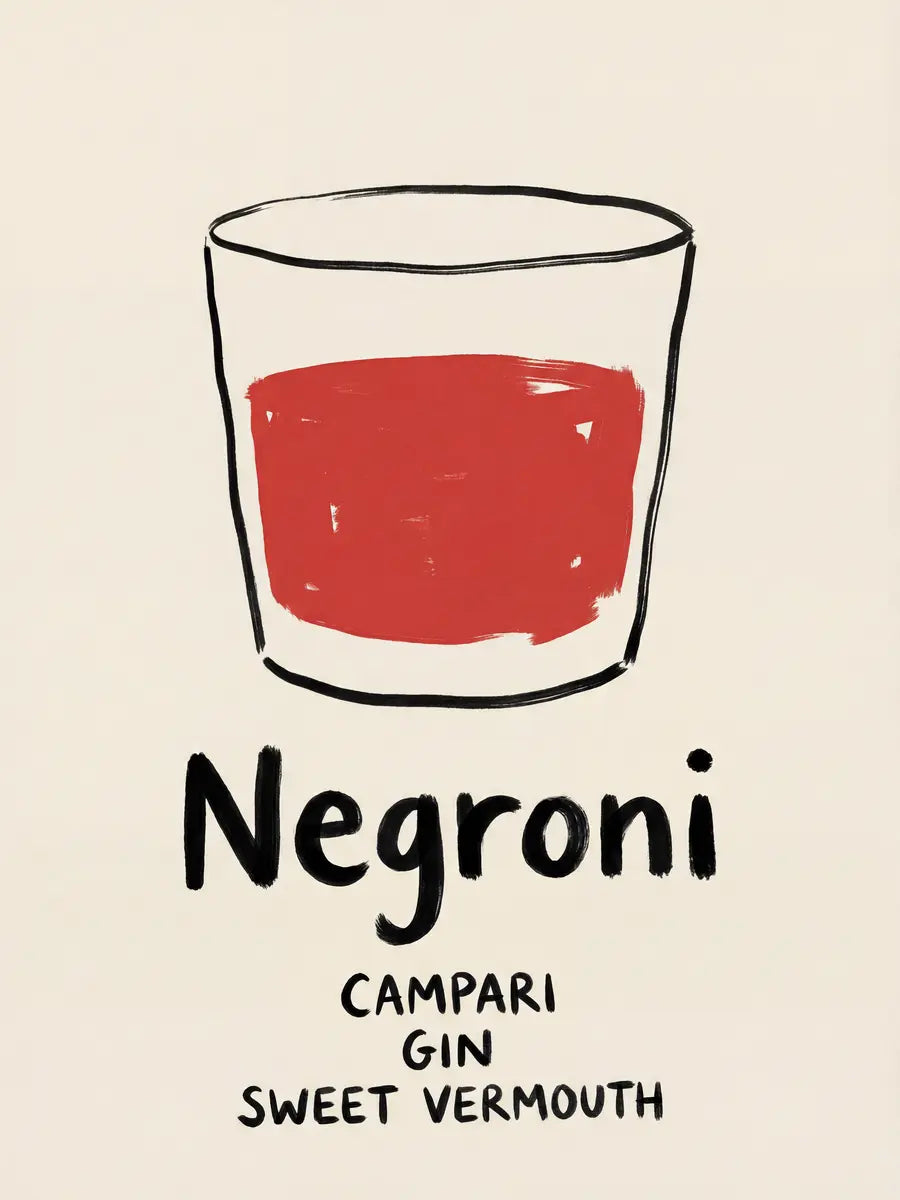 Negroni Glass Poster