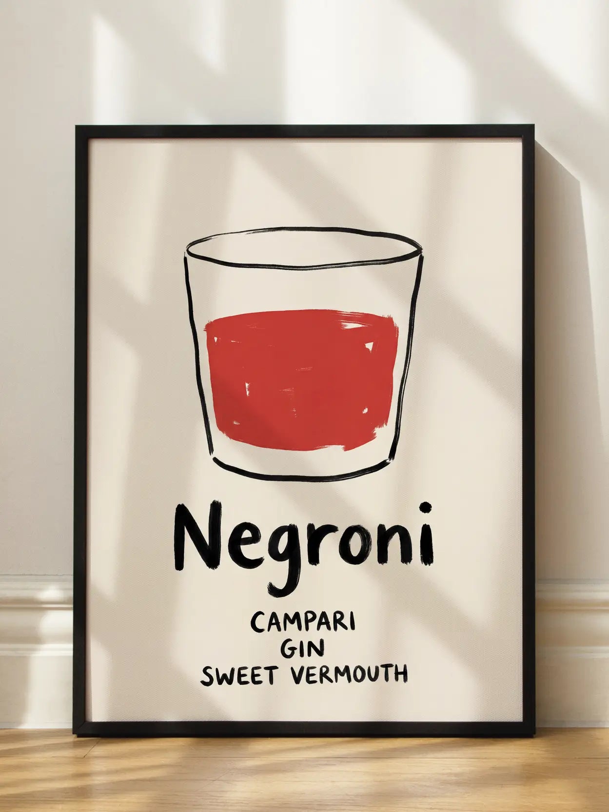 Negroni Glass Poster