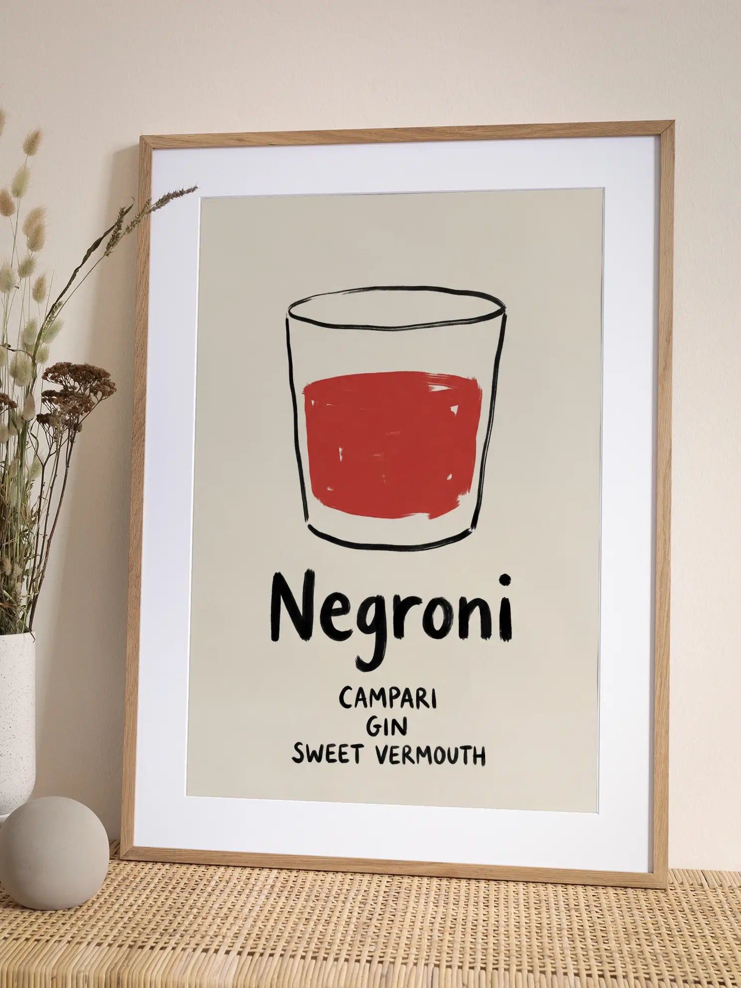 Negroni Glass Poster