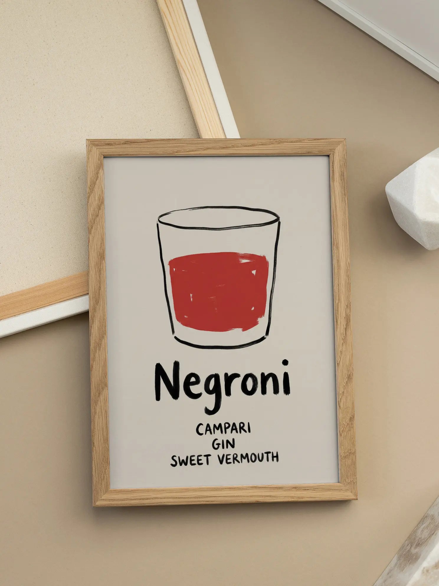 Negroni Glass Poster