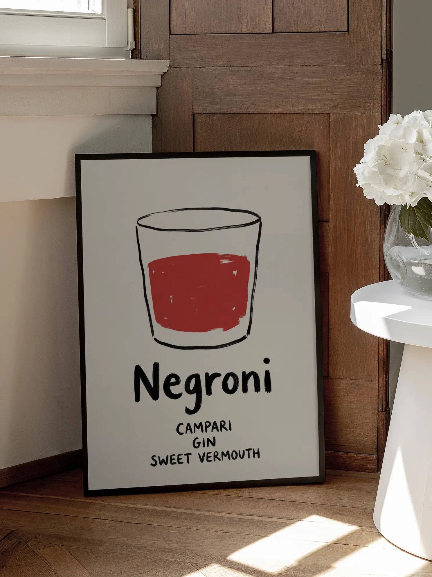 Negroni Glass Poster