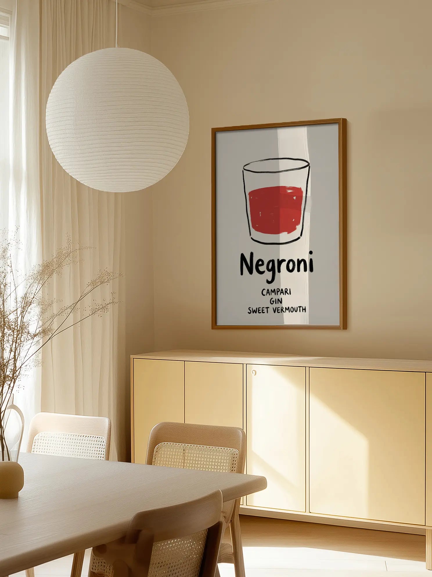 Negroni Glass Poster