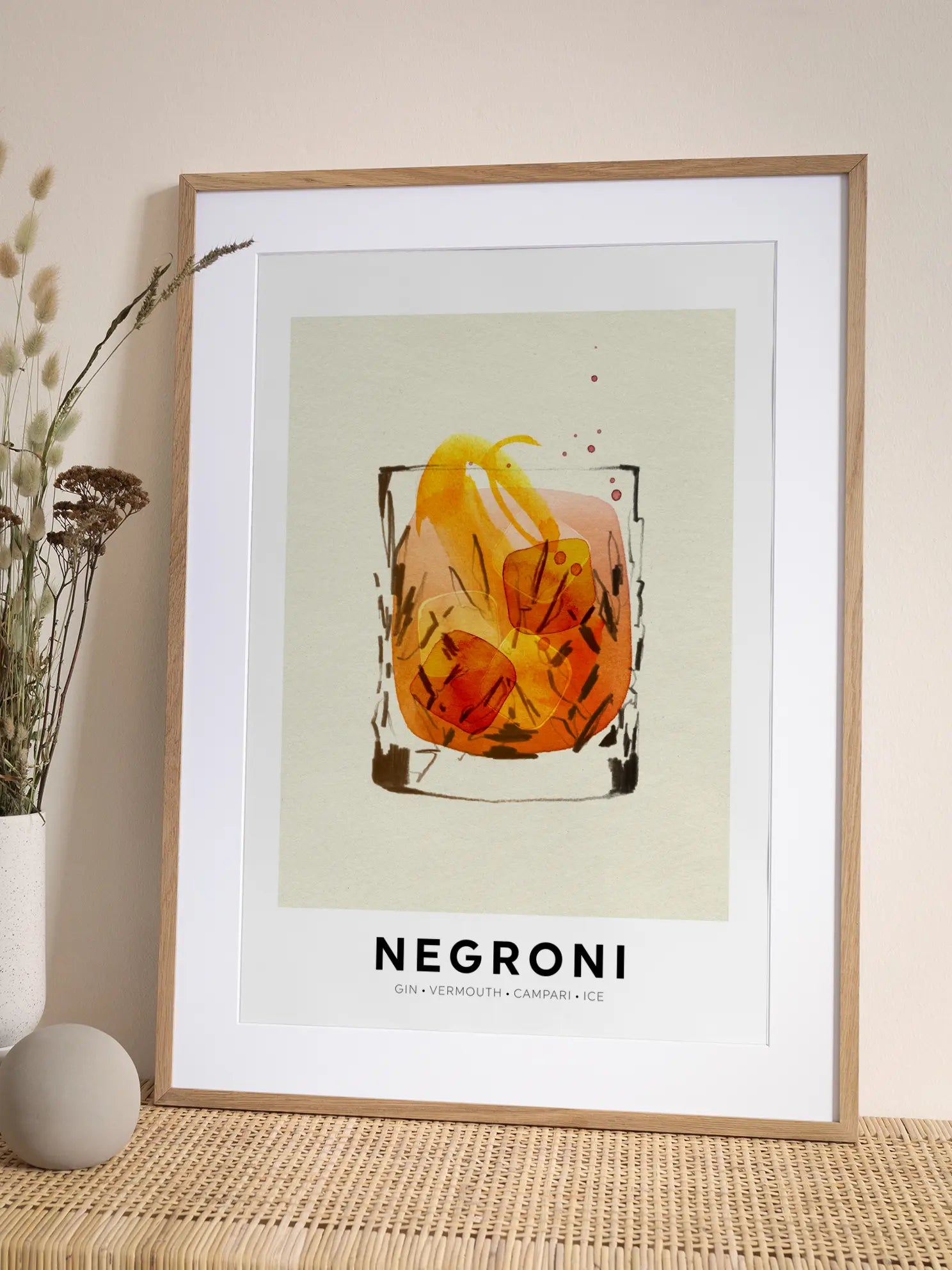 Negroni Graphic Poster