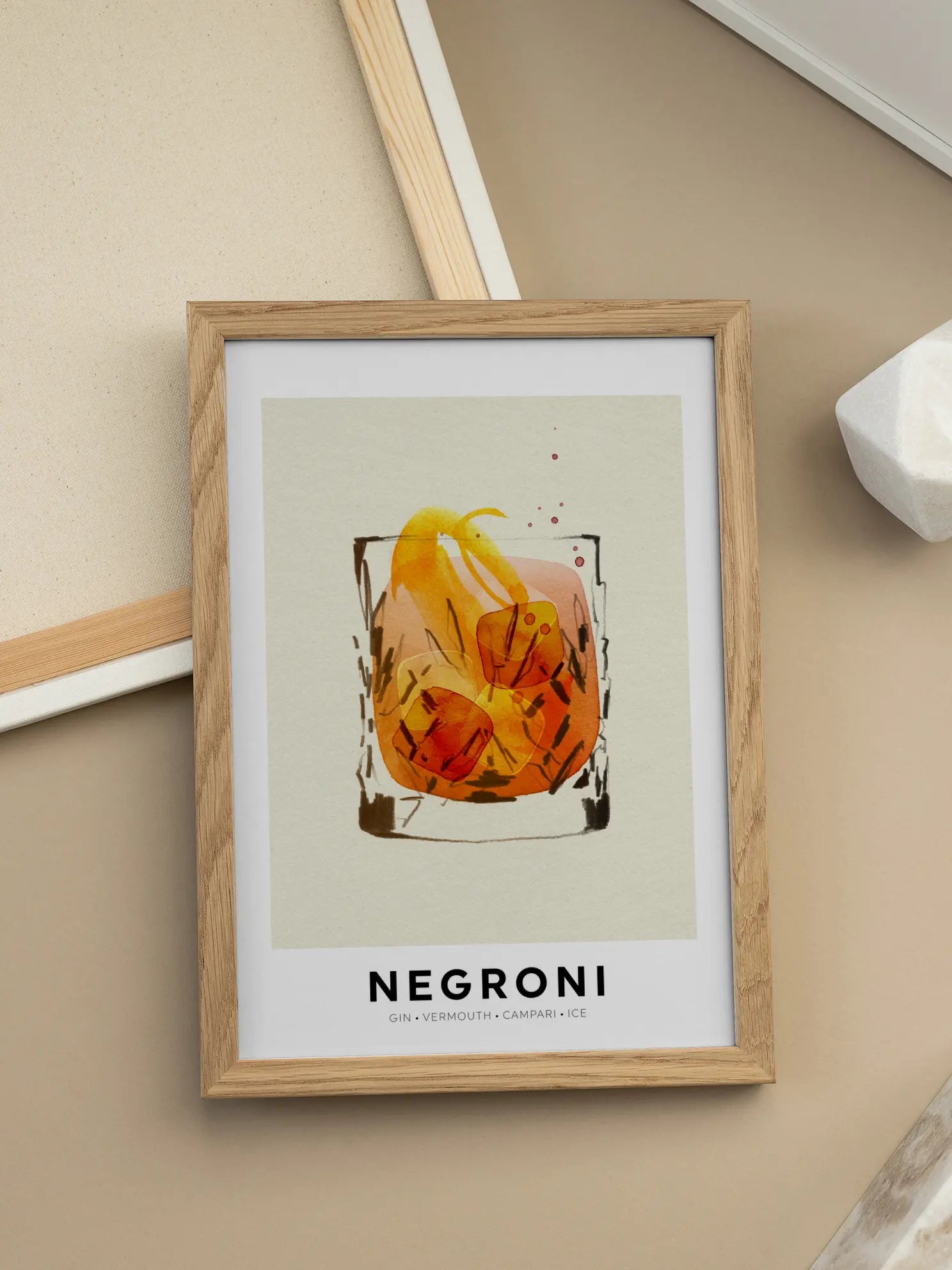 Negroni Graphic Poster