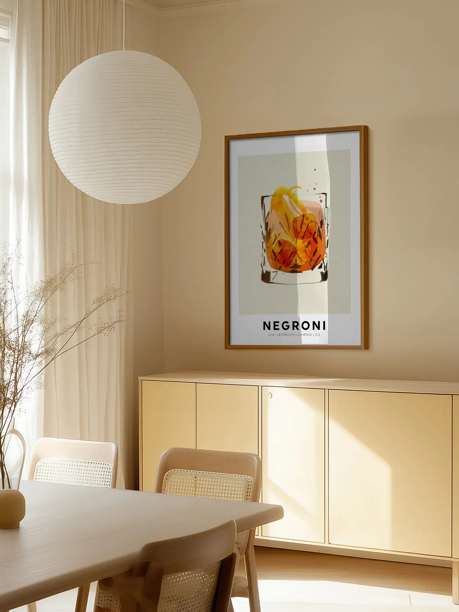 Negroni Graphic Poster