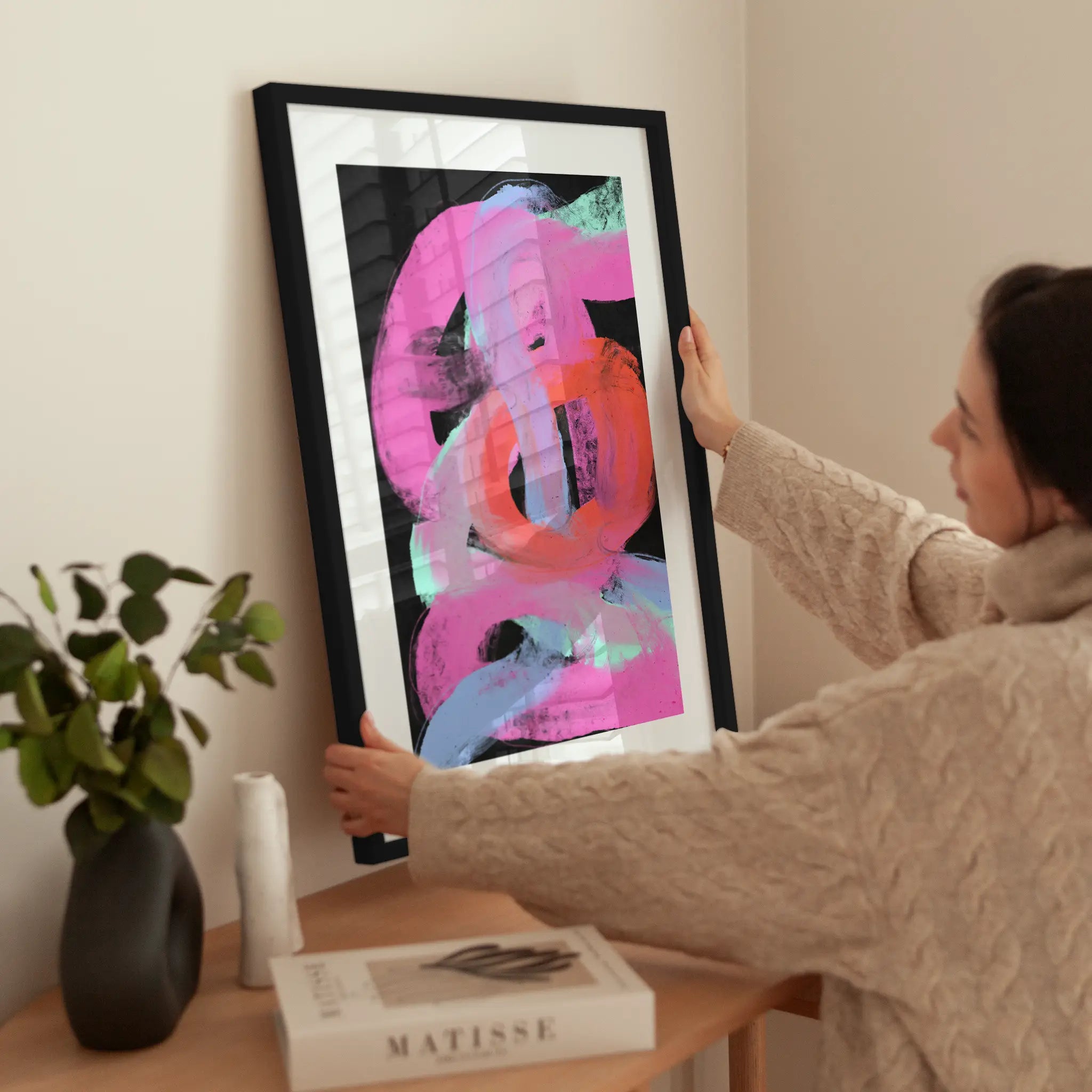 Neon Loops wird aufgehängt