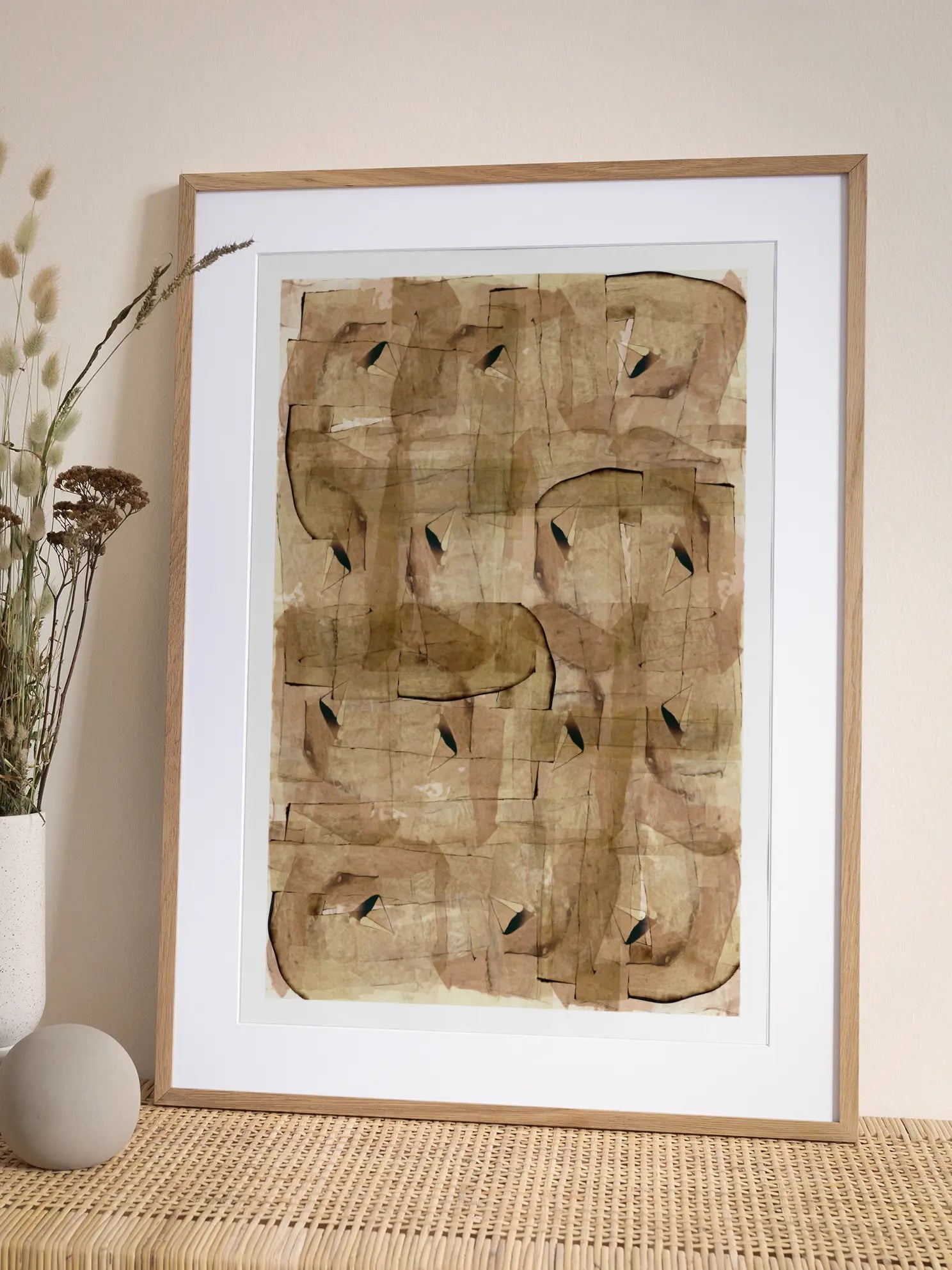 Ochre Overlay Poster