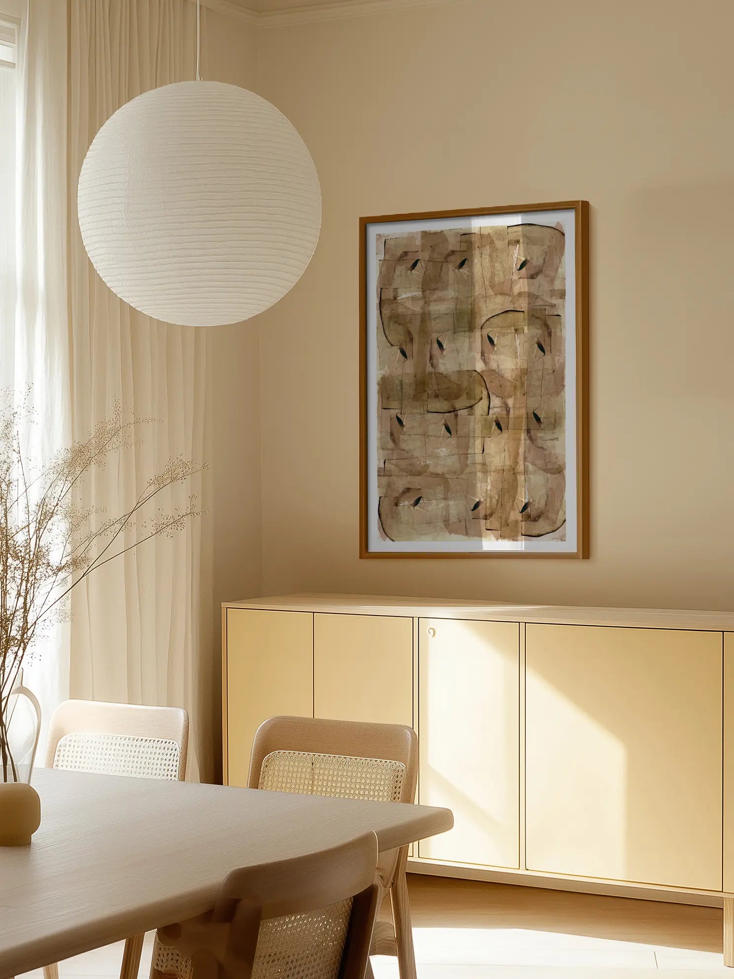 Ochre Overlay Poster