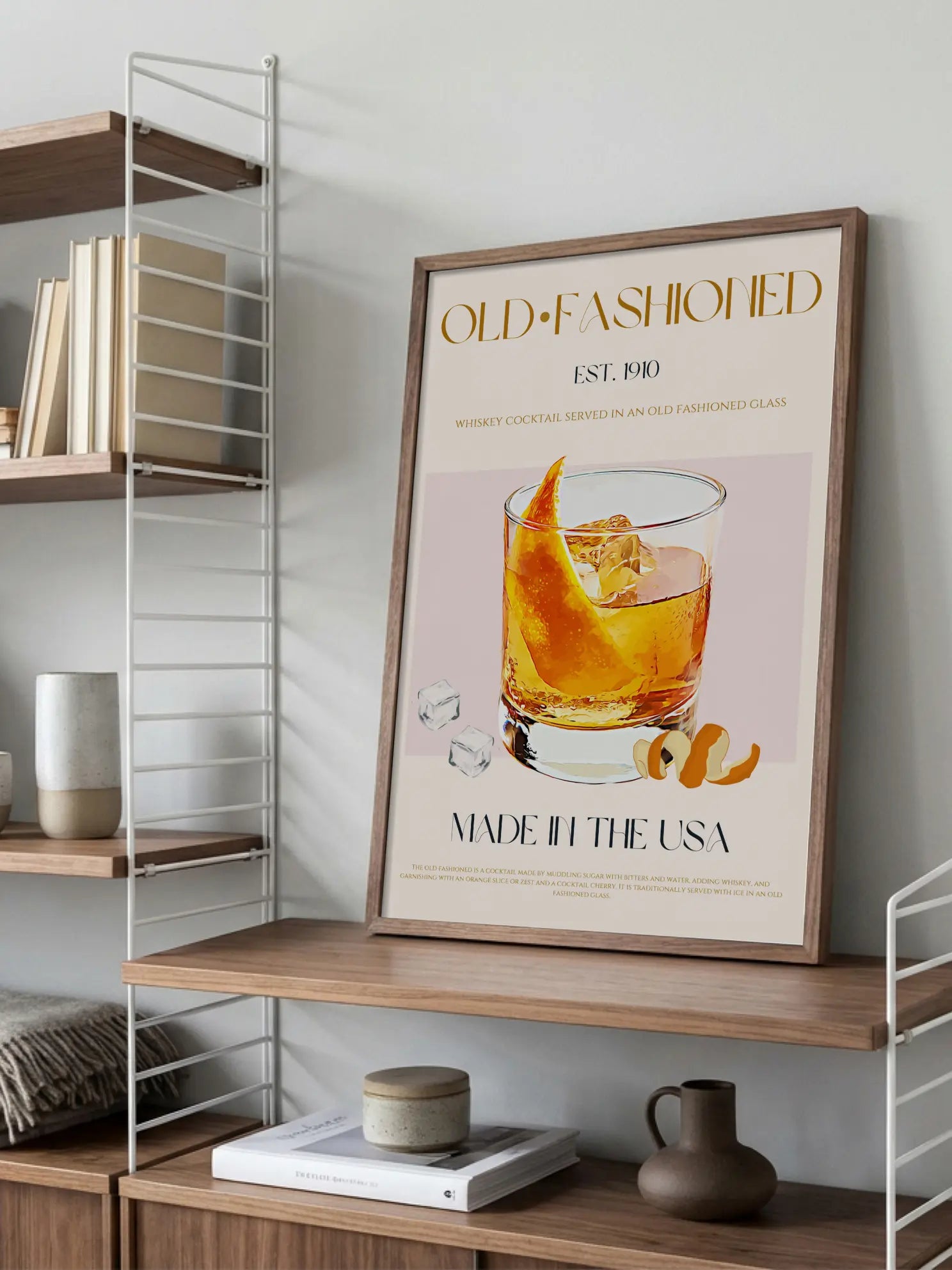 Old Fashioned Cocktail Poster
