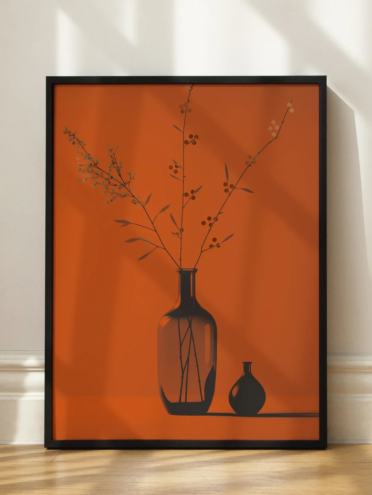 Orange Botanical Still Life Poster