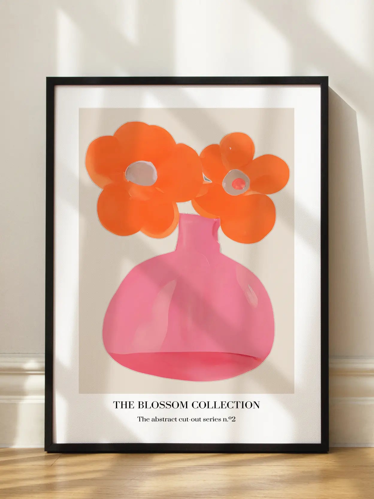 Orange Flower Vase