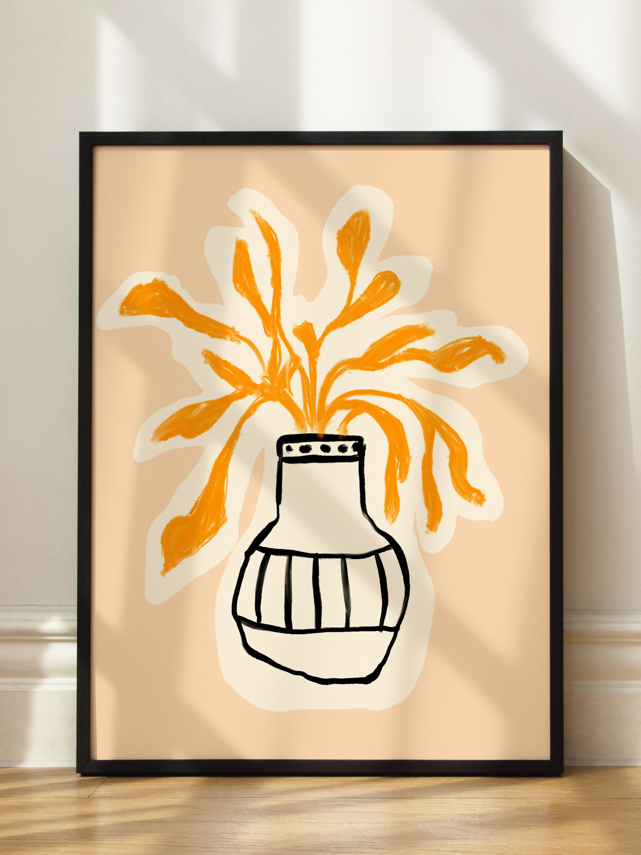 Orange Flowers in a Vase