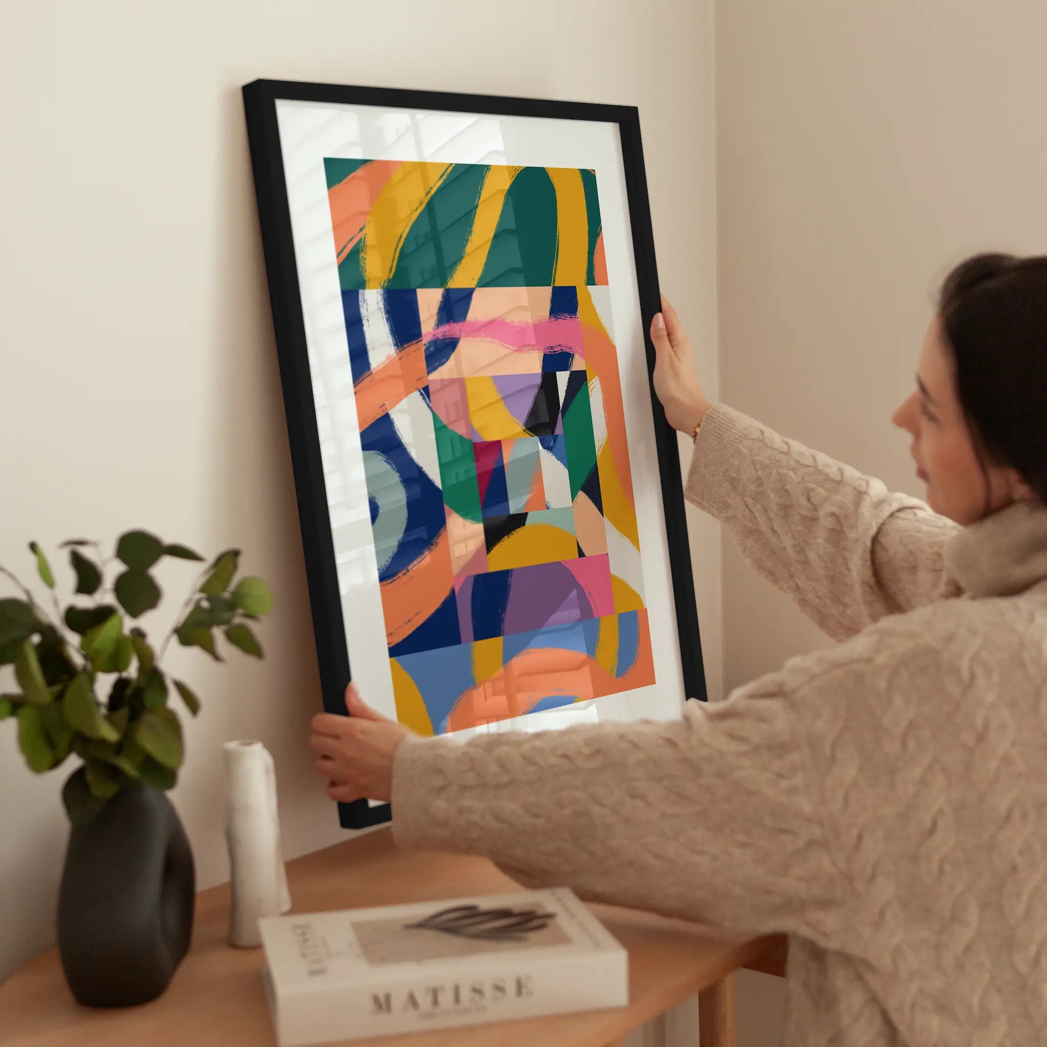 Palette wird aufgehängt