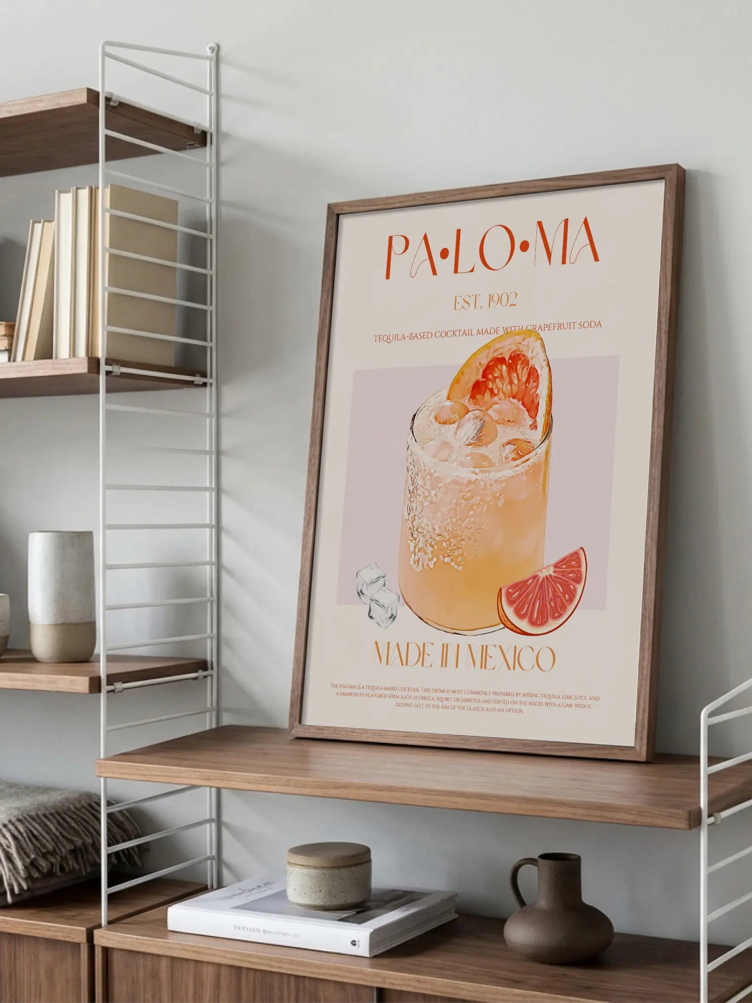 Paloma Cocktail Poster