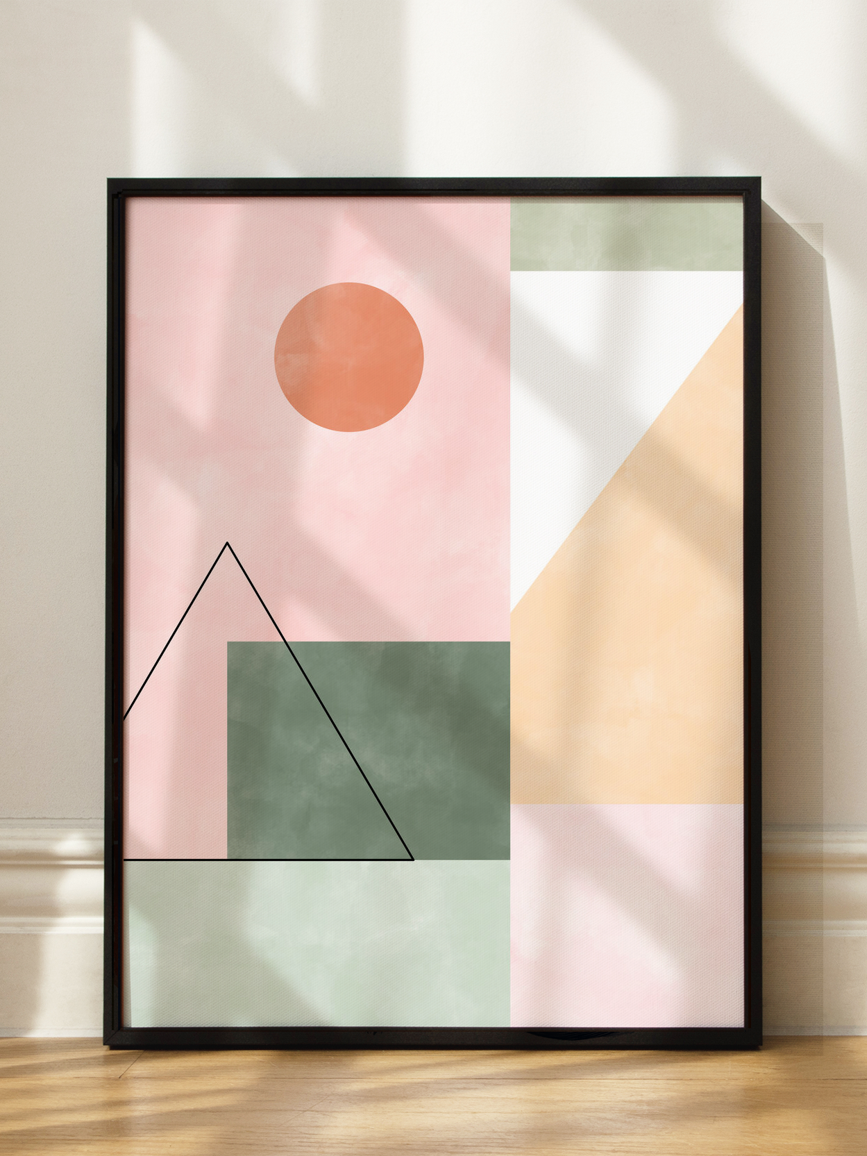 Pastel Tones With Minimalist Shapes