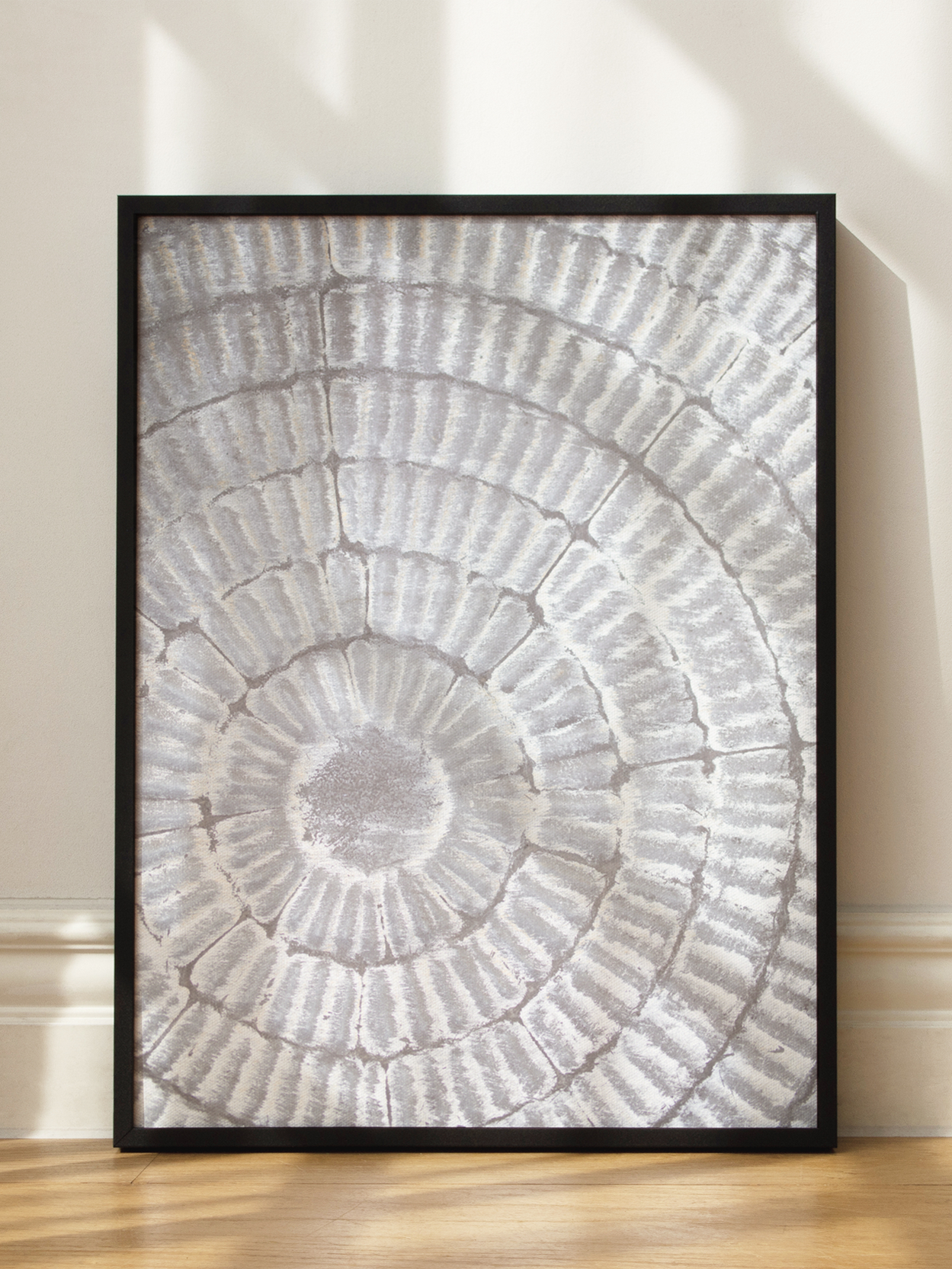 Pattern Plate Grey Poster