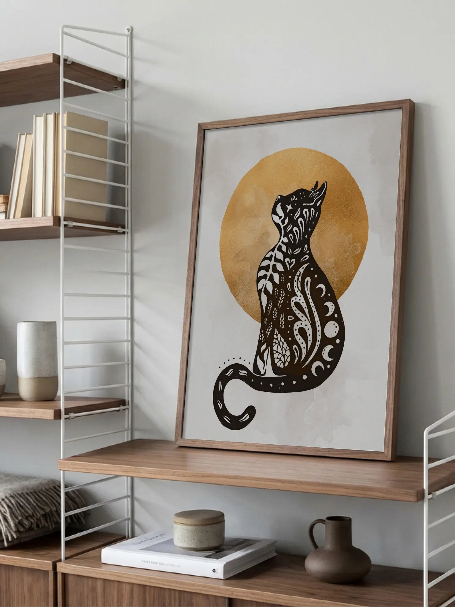 Patterned Cat Poster