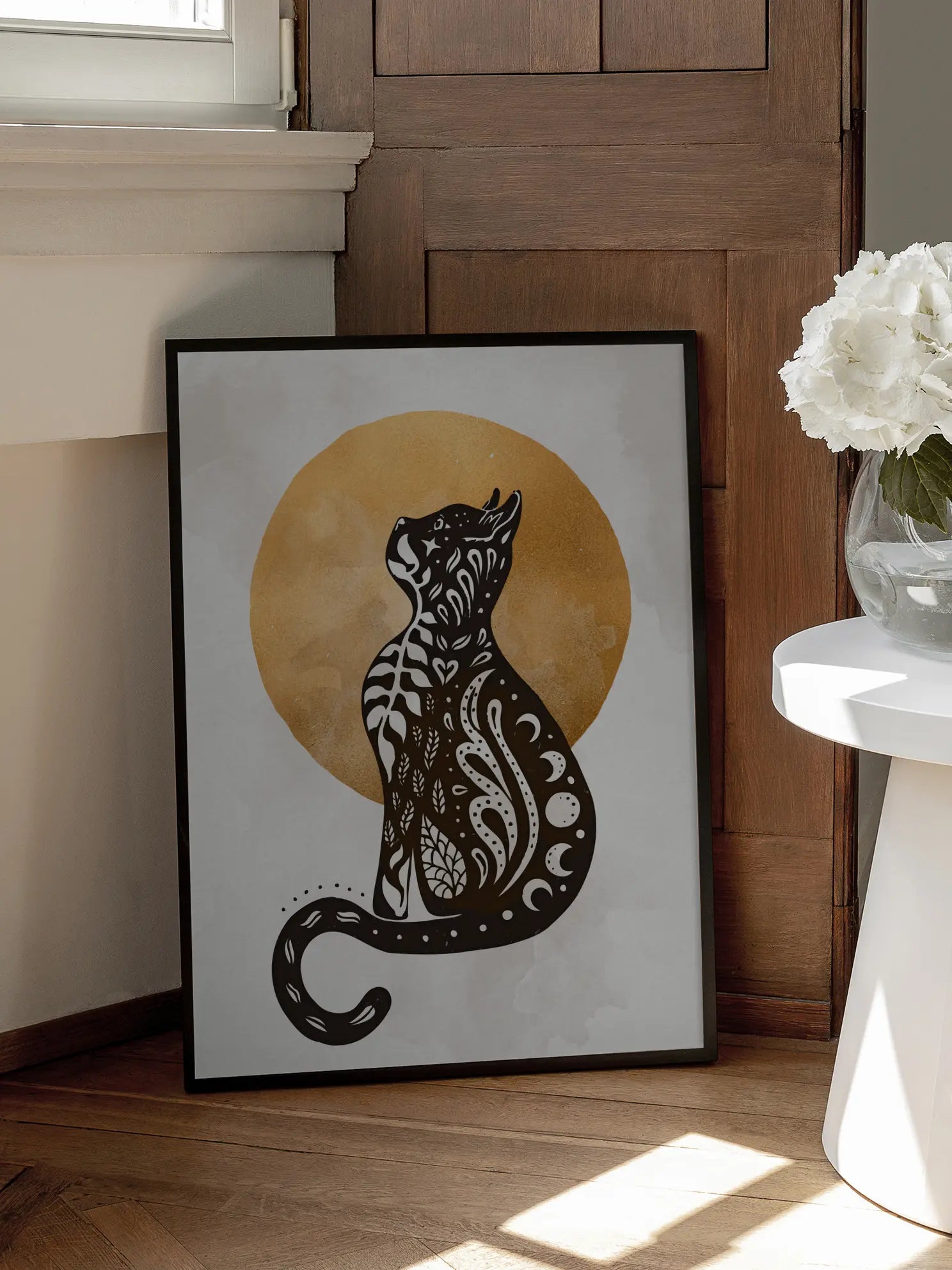 Patterned Cat Poster