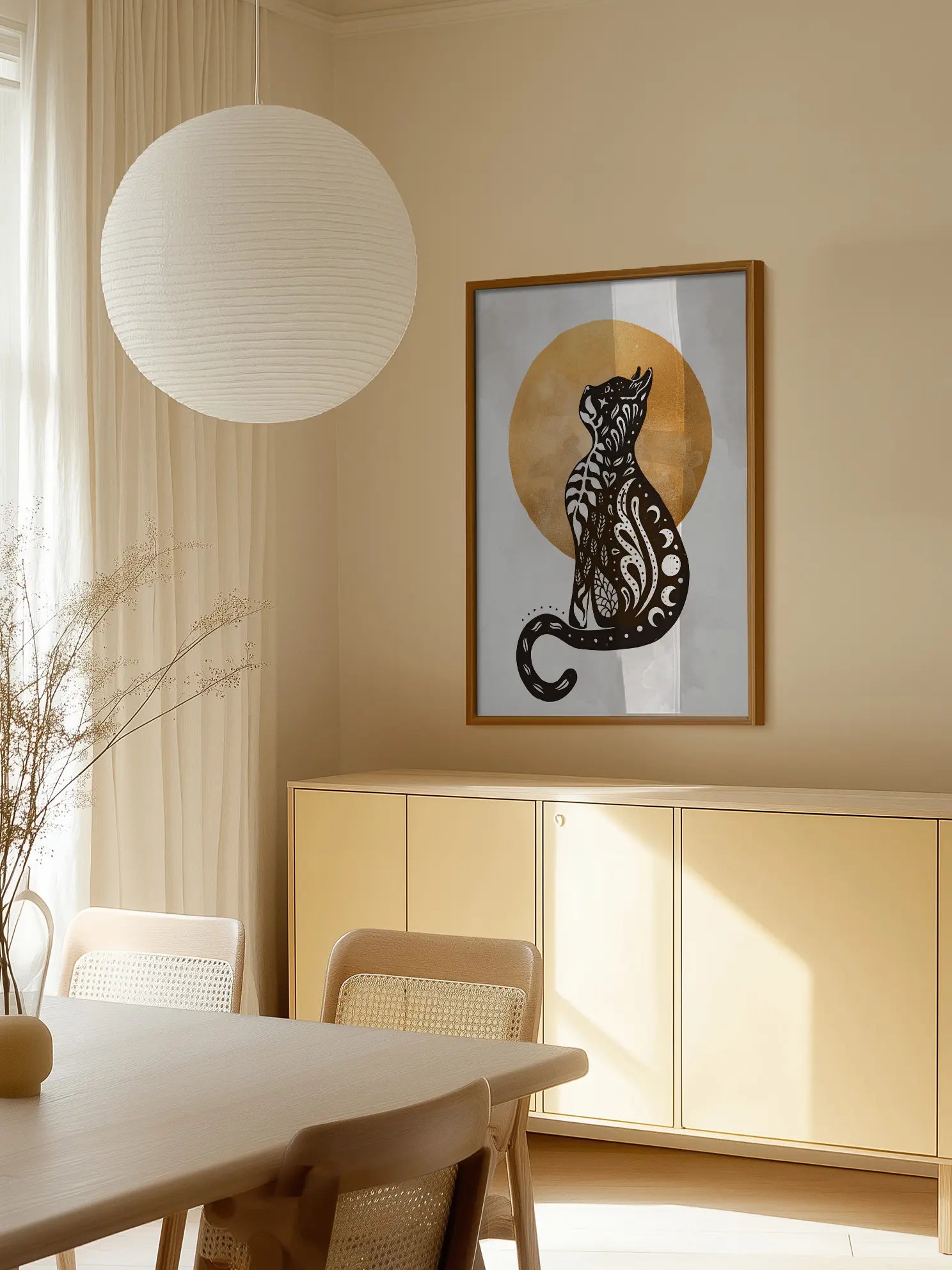 Patterned Cat Poster