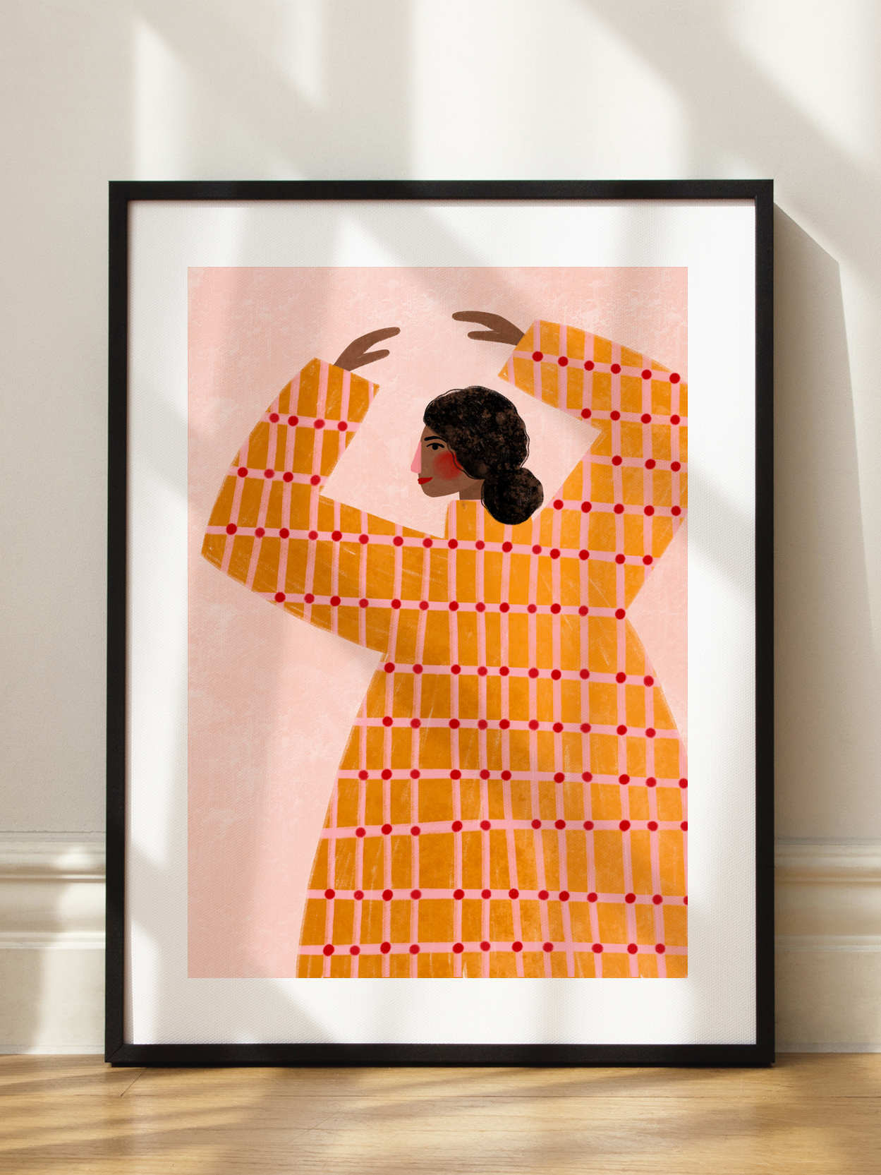 The Woman With the Checked Dress