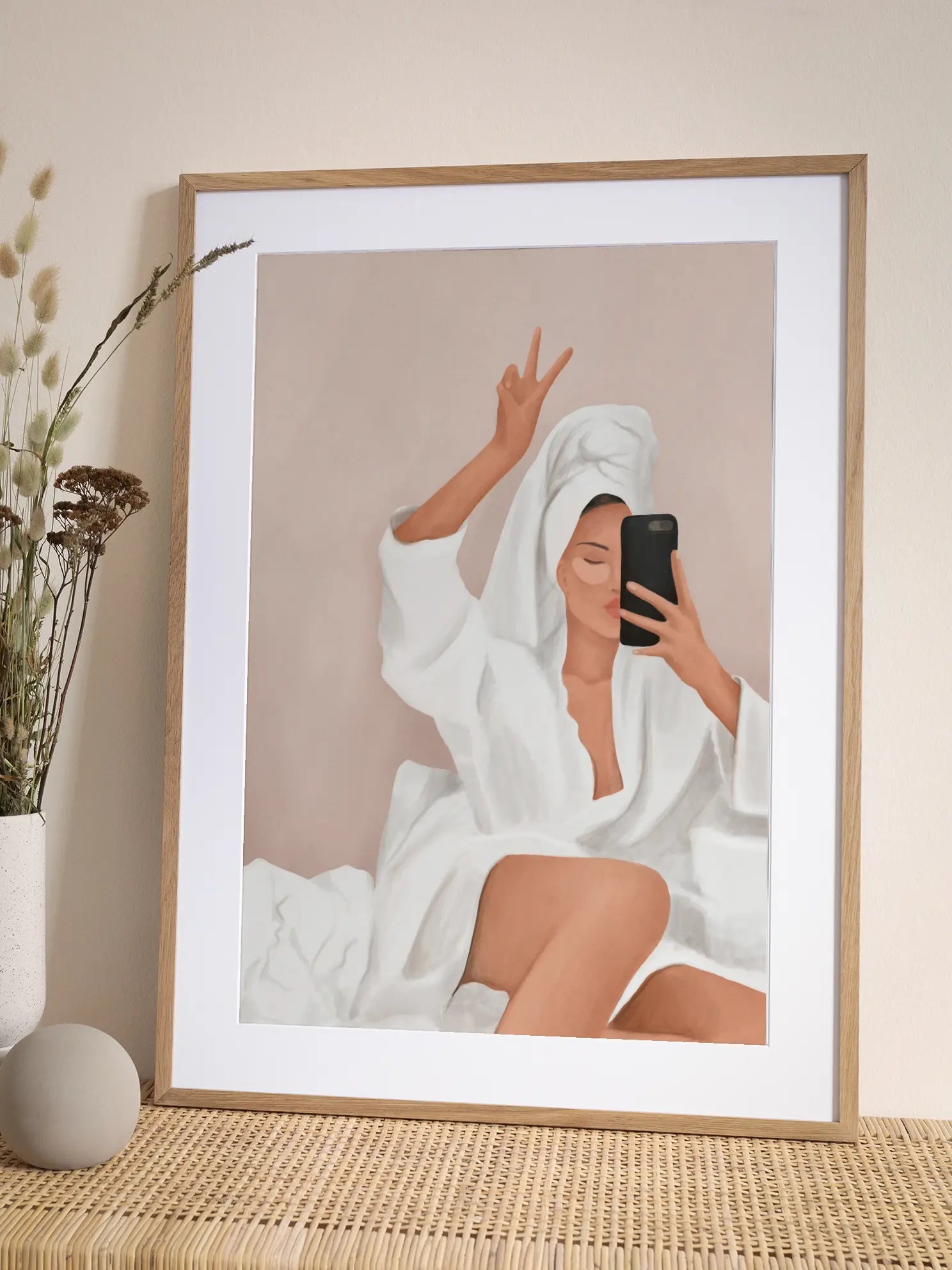 Peaceful Selfie Poster