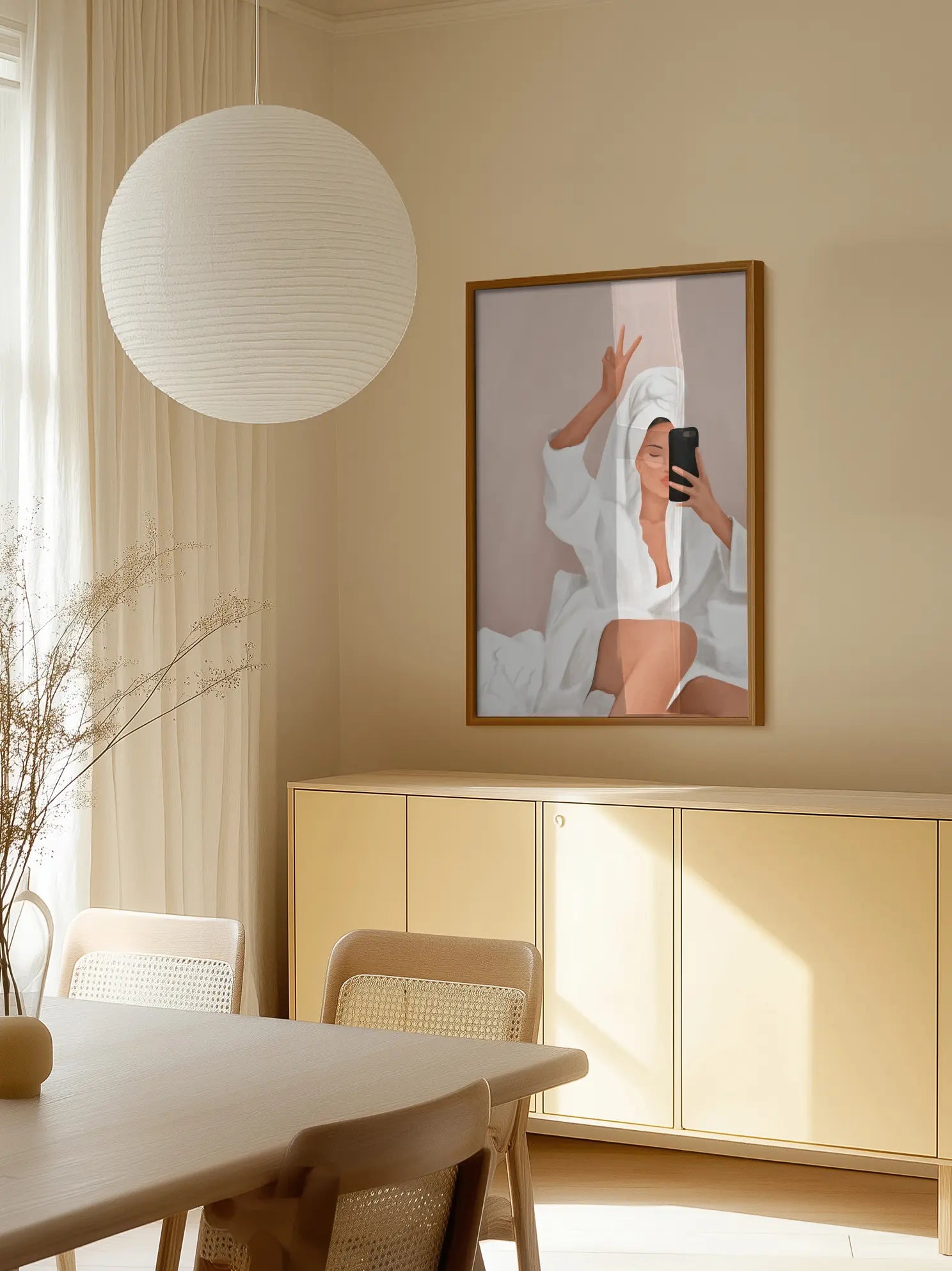 Peaceful Selfie Poster