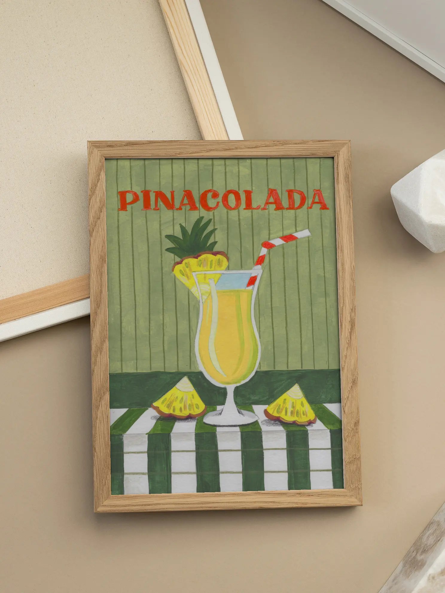 Pina Colada Cocktail Poster