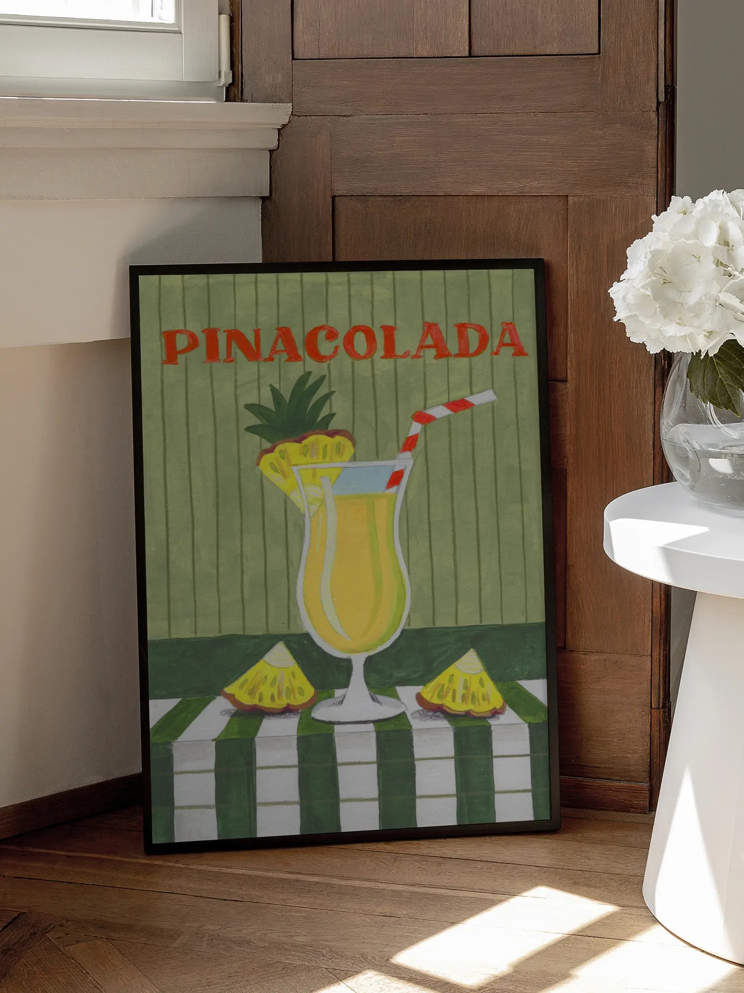 Pina Colada Cocktail Poster