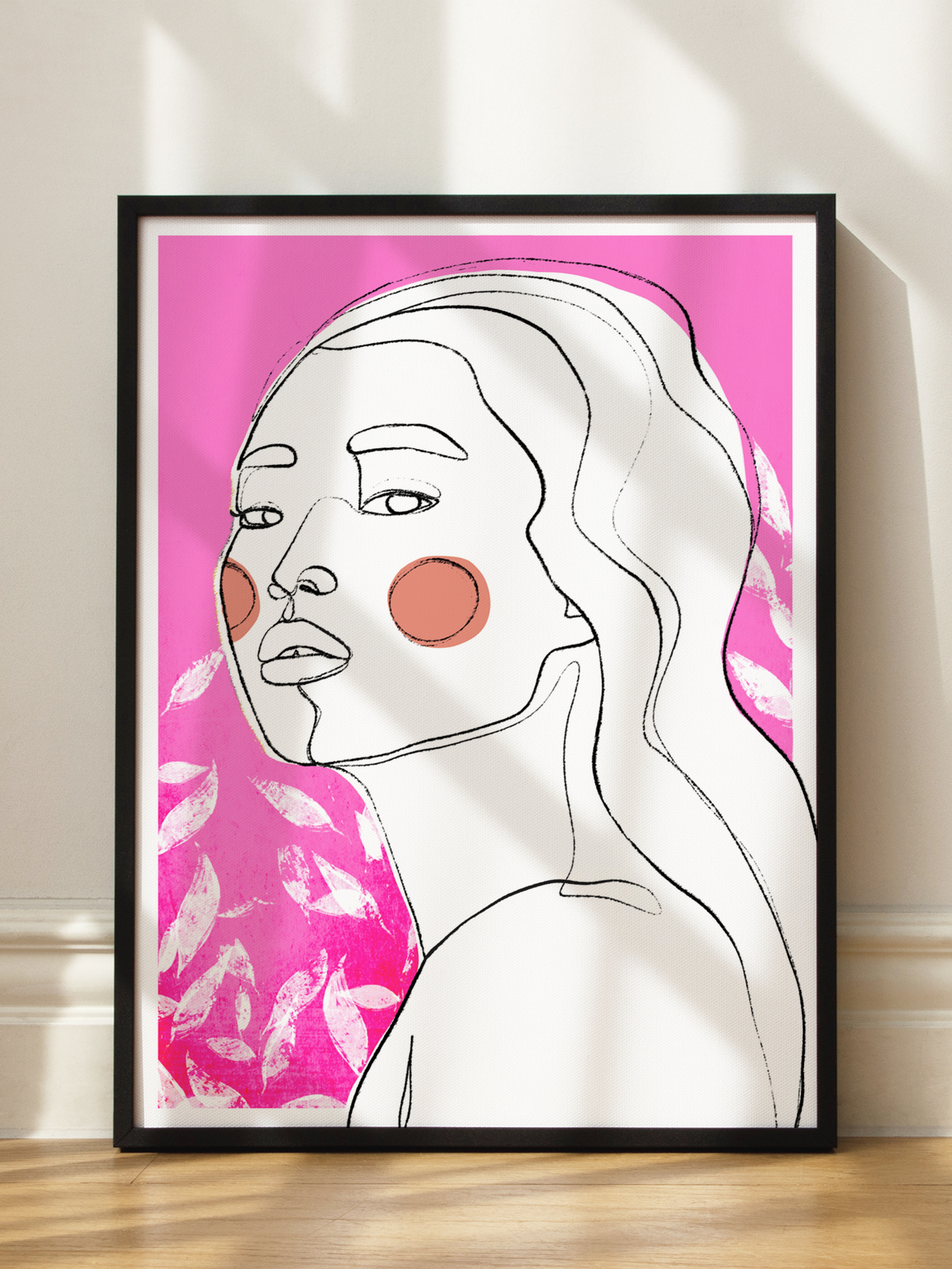Pink Abstract Portrait