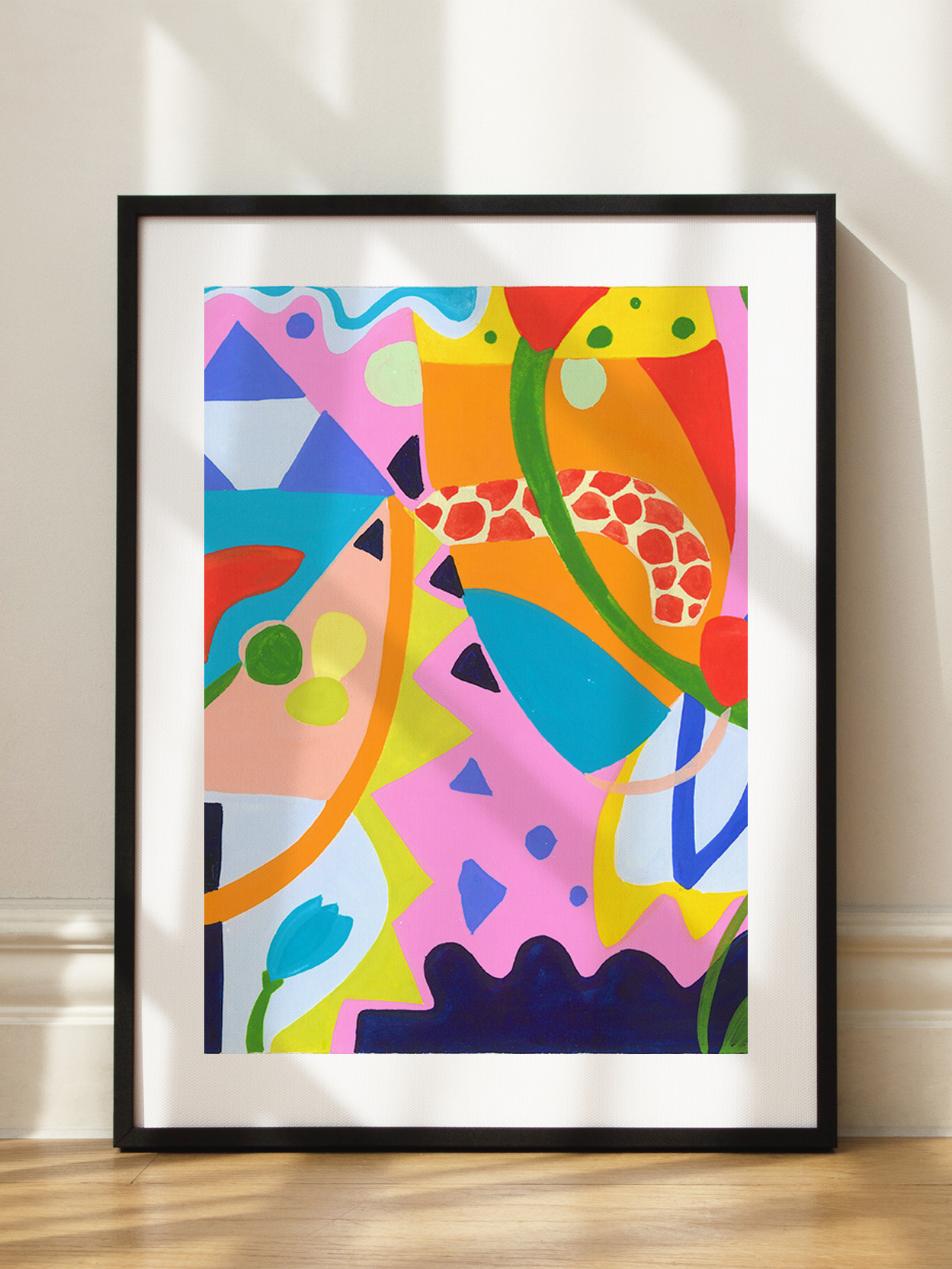 Pink Abstract Shapes