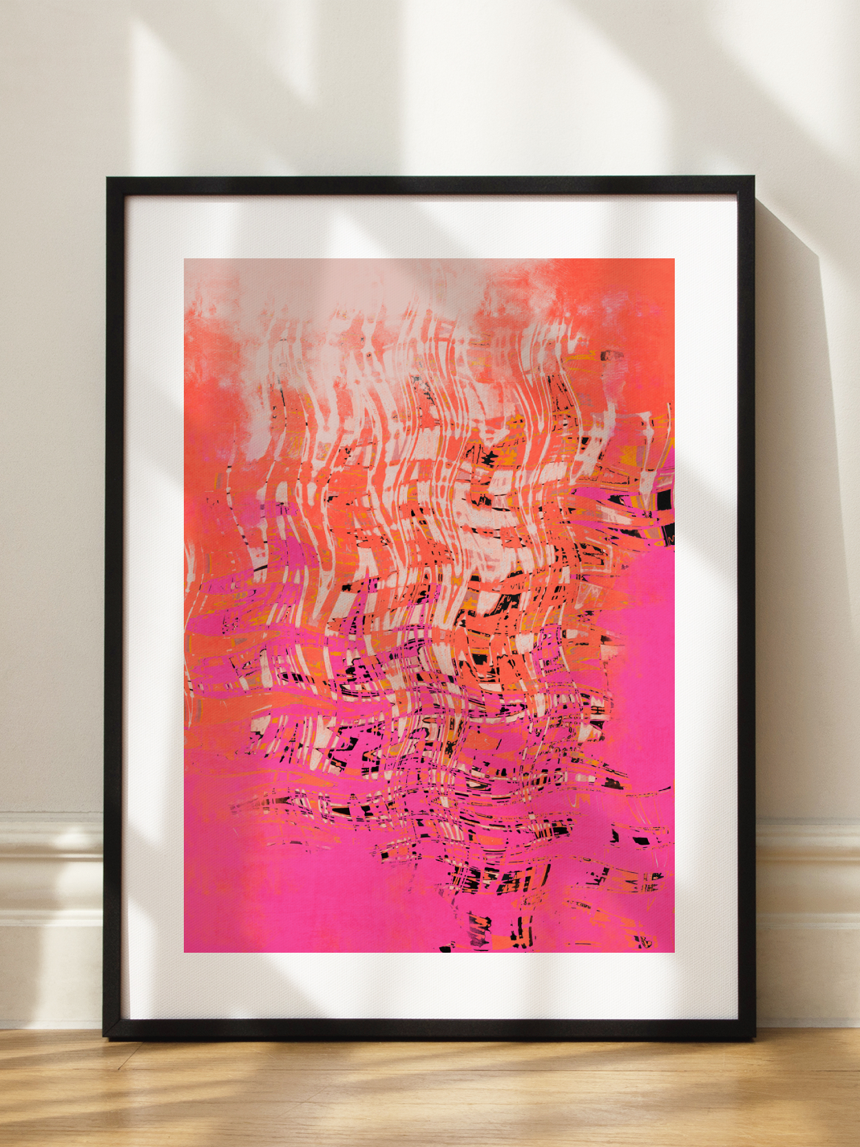 Pink Abstract Waves