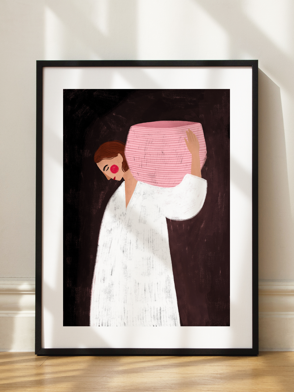The Woman with the Pink Basket