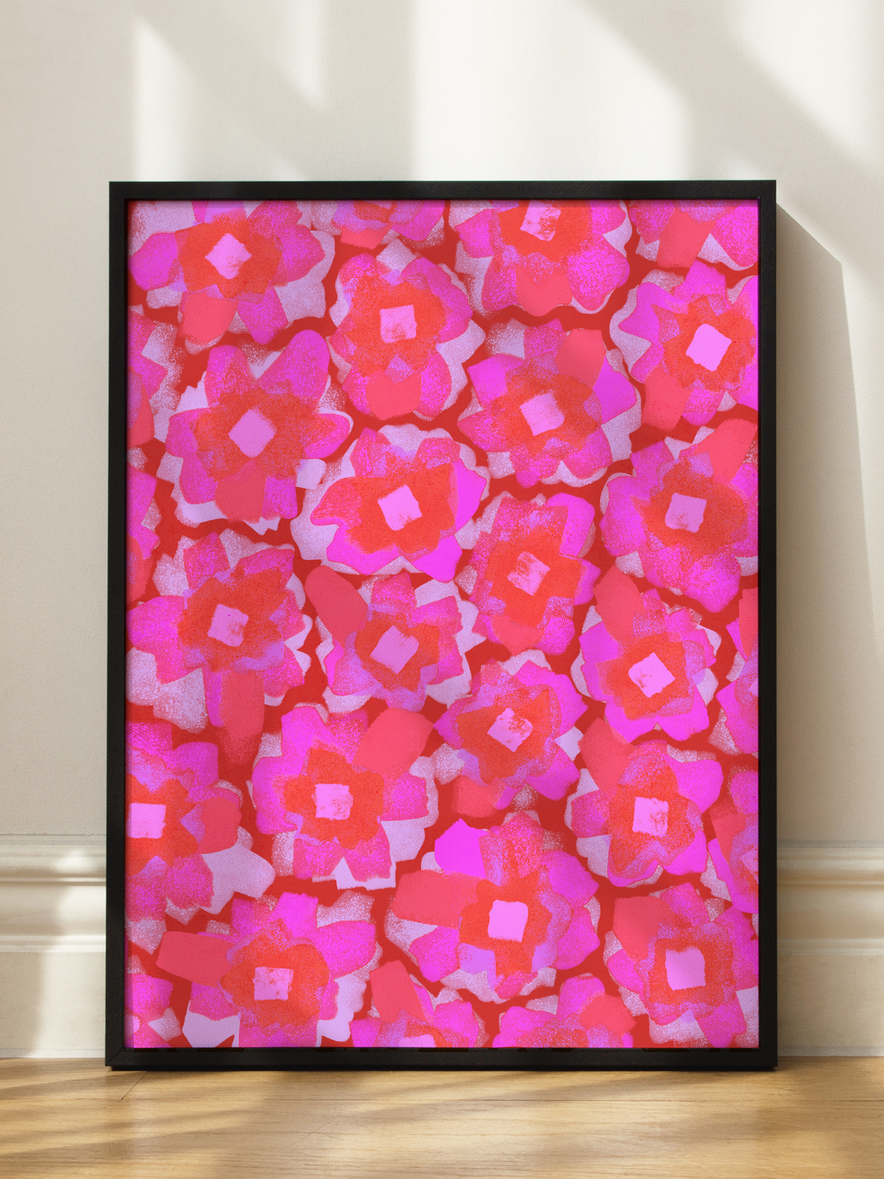 Pink Flower Cluster