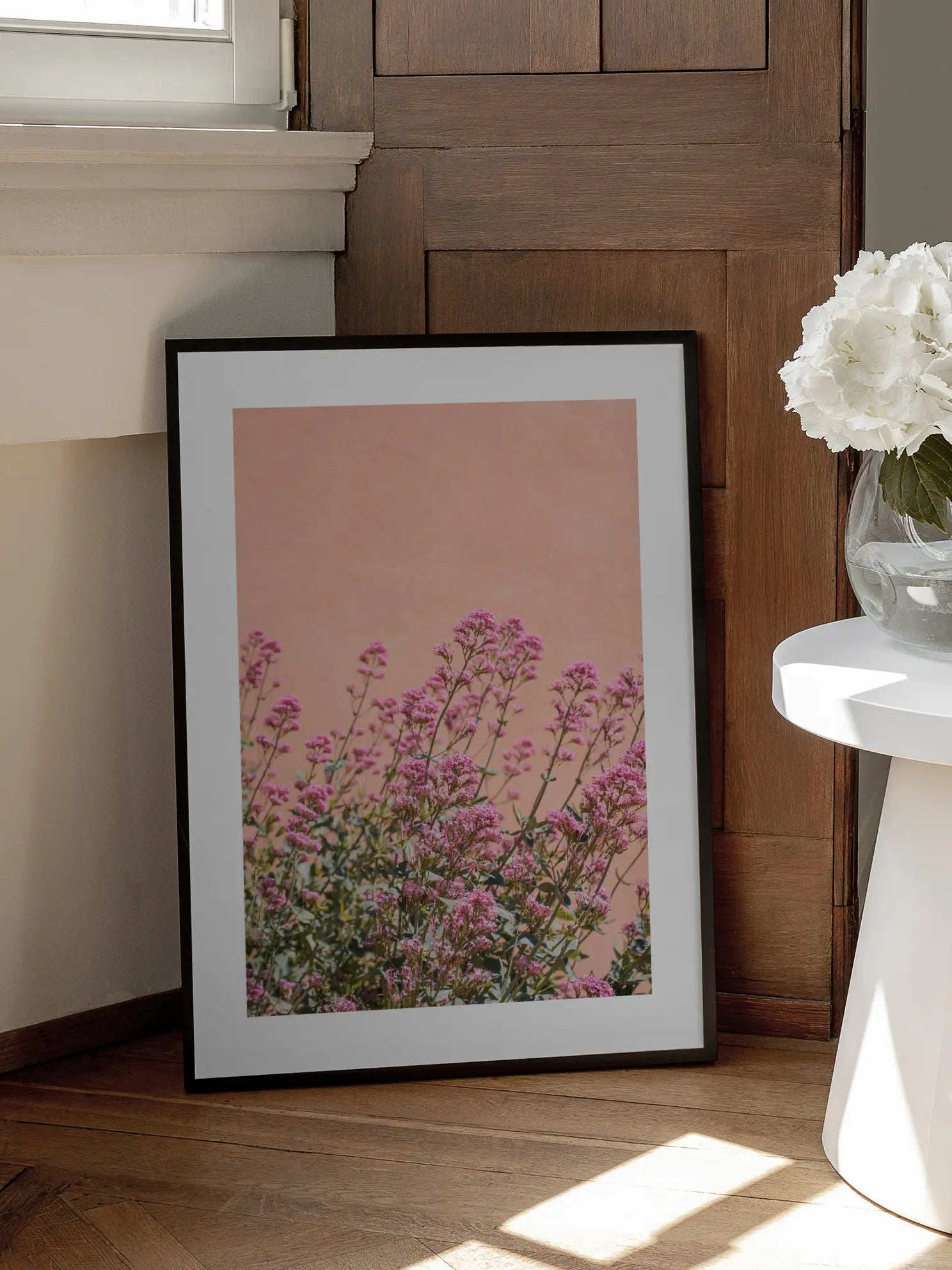 Pink Flower Field No2 Poster