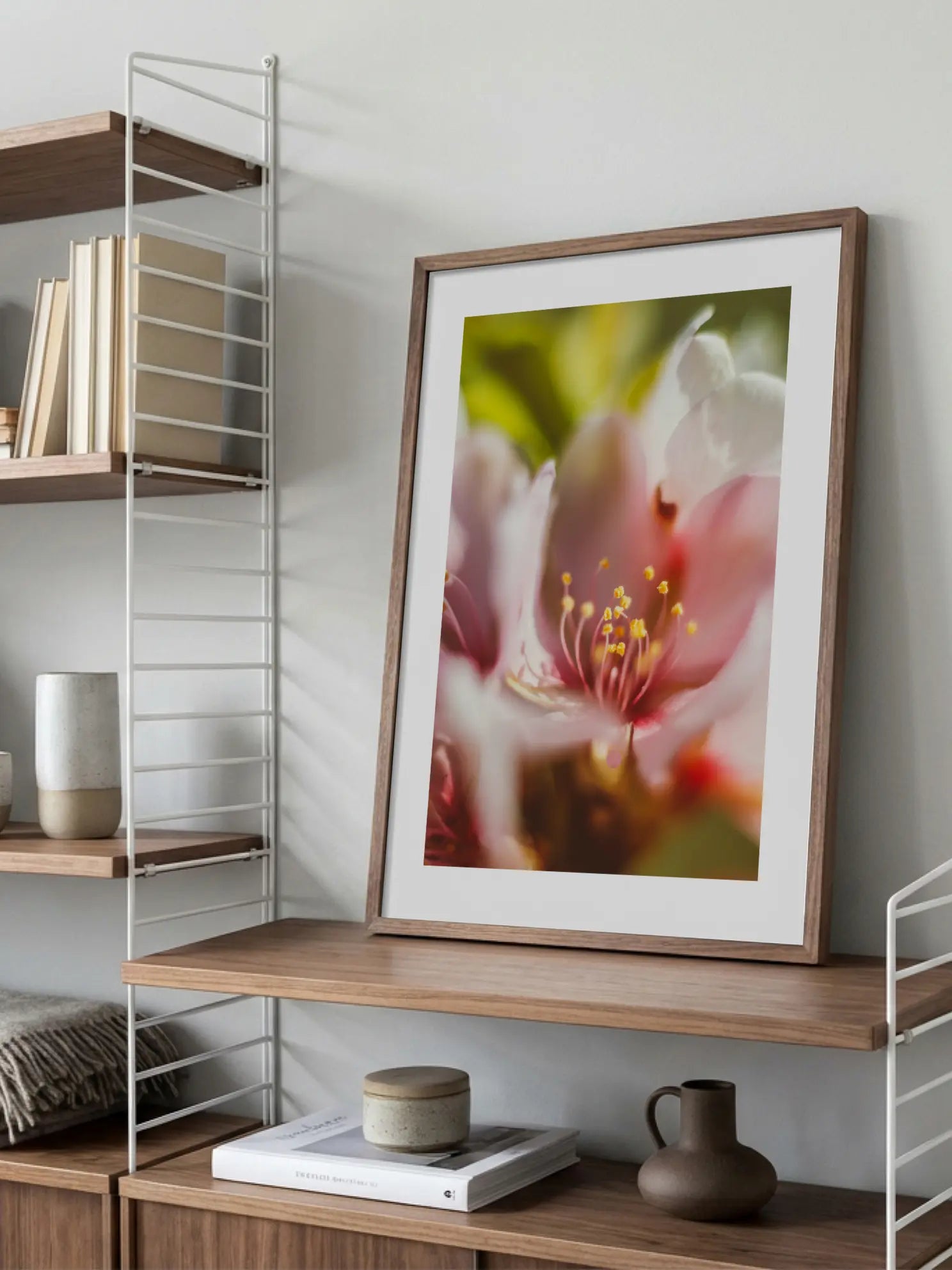 Pink Flower Macro Poster