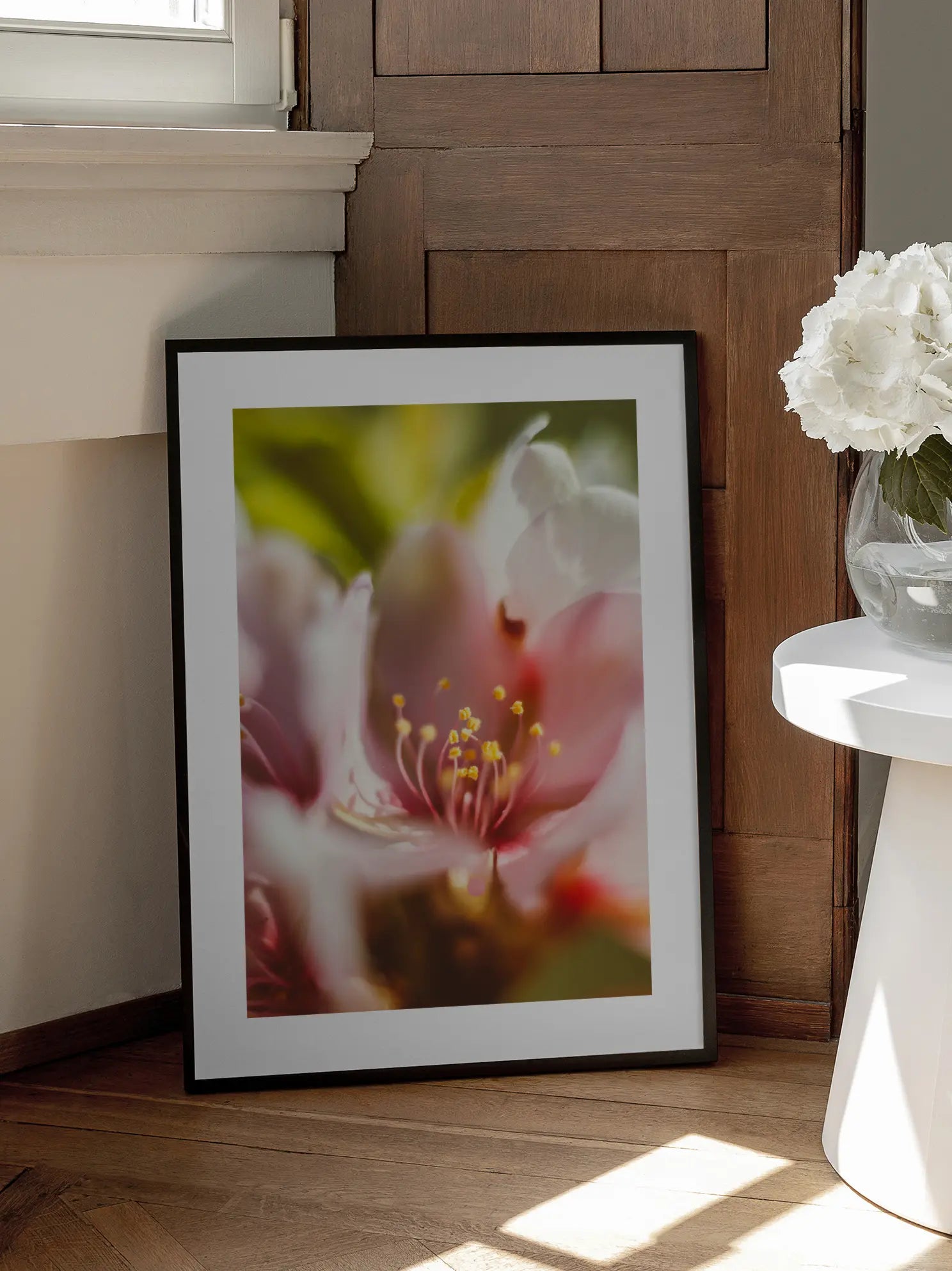 Pink Flower Macro Poster