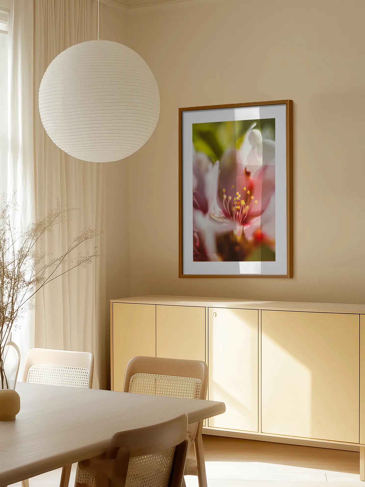 Pink Flower Macro Poster