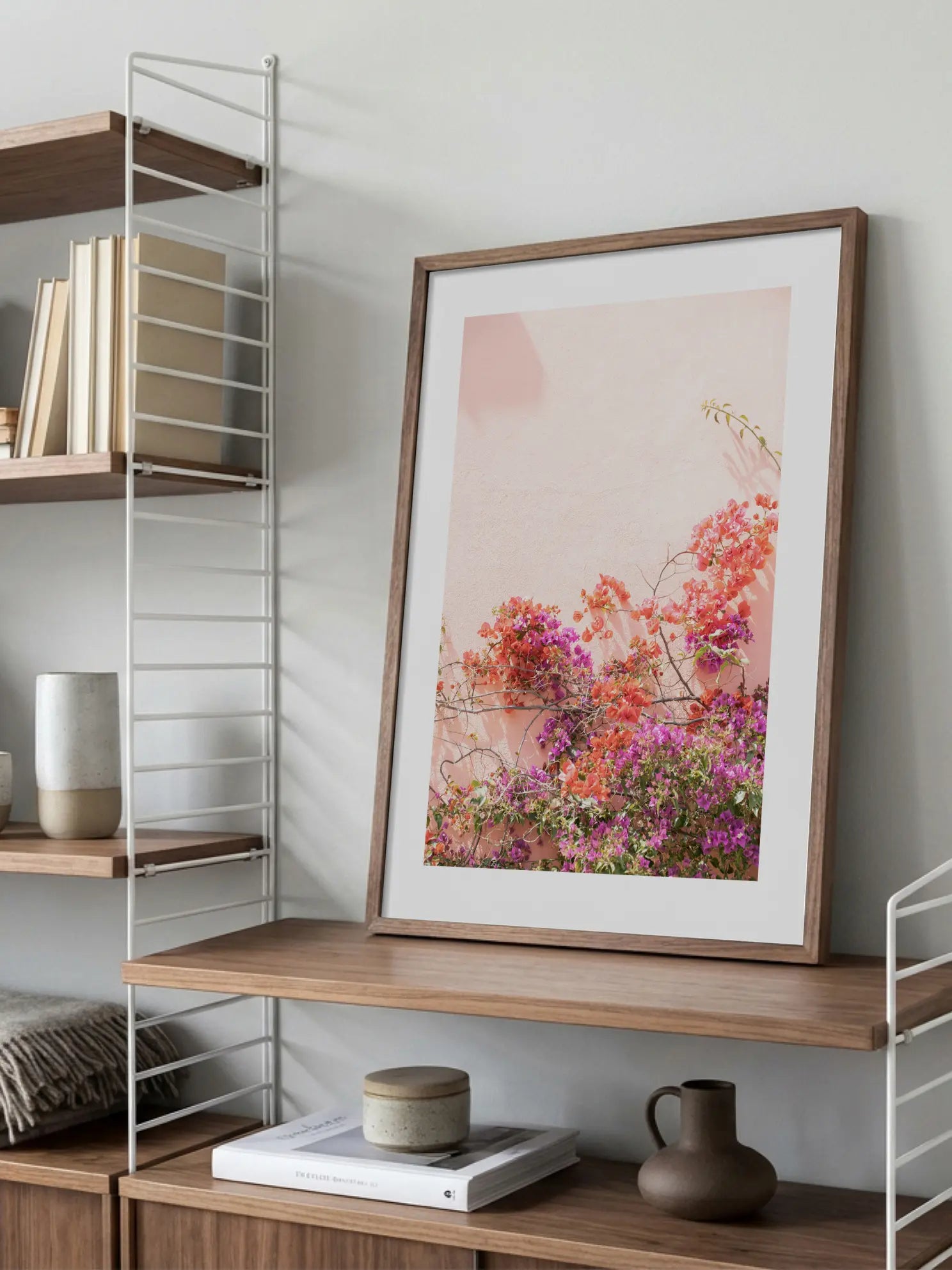 Pink Flowers Branch Poster