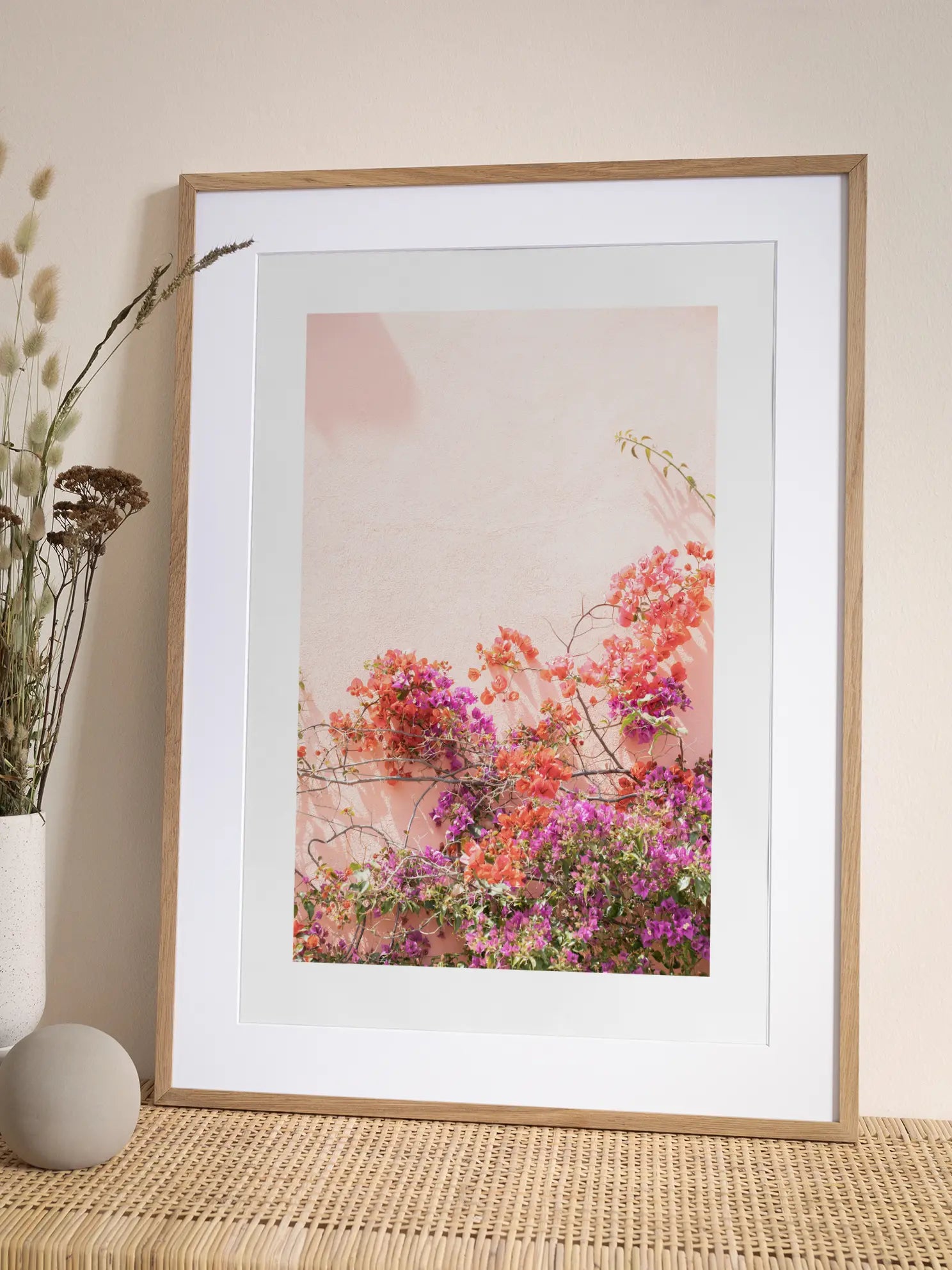 Pink Flowers Branch Poster