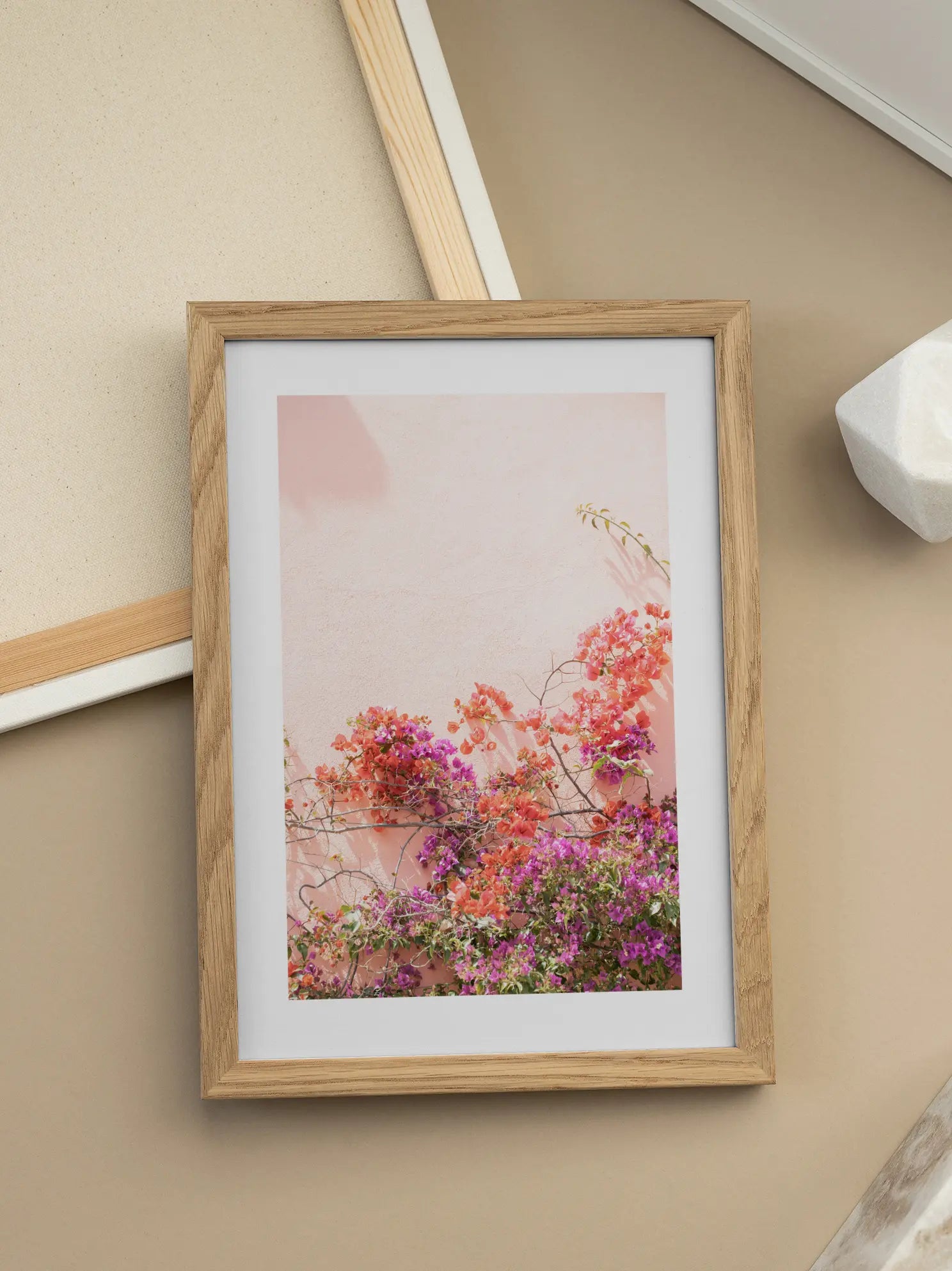 Pink Flowers Branch Poster