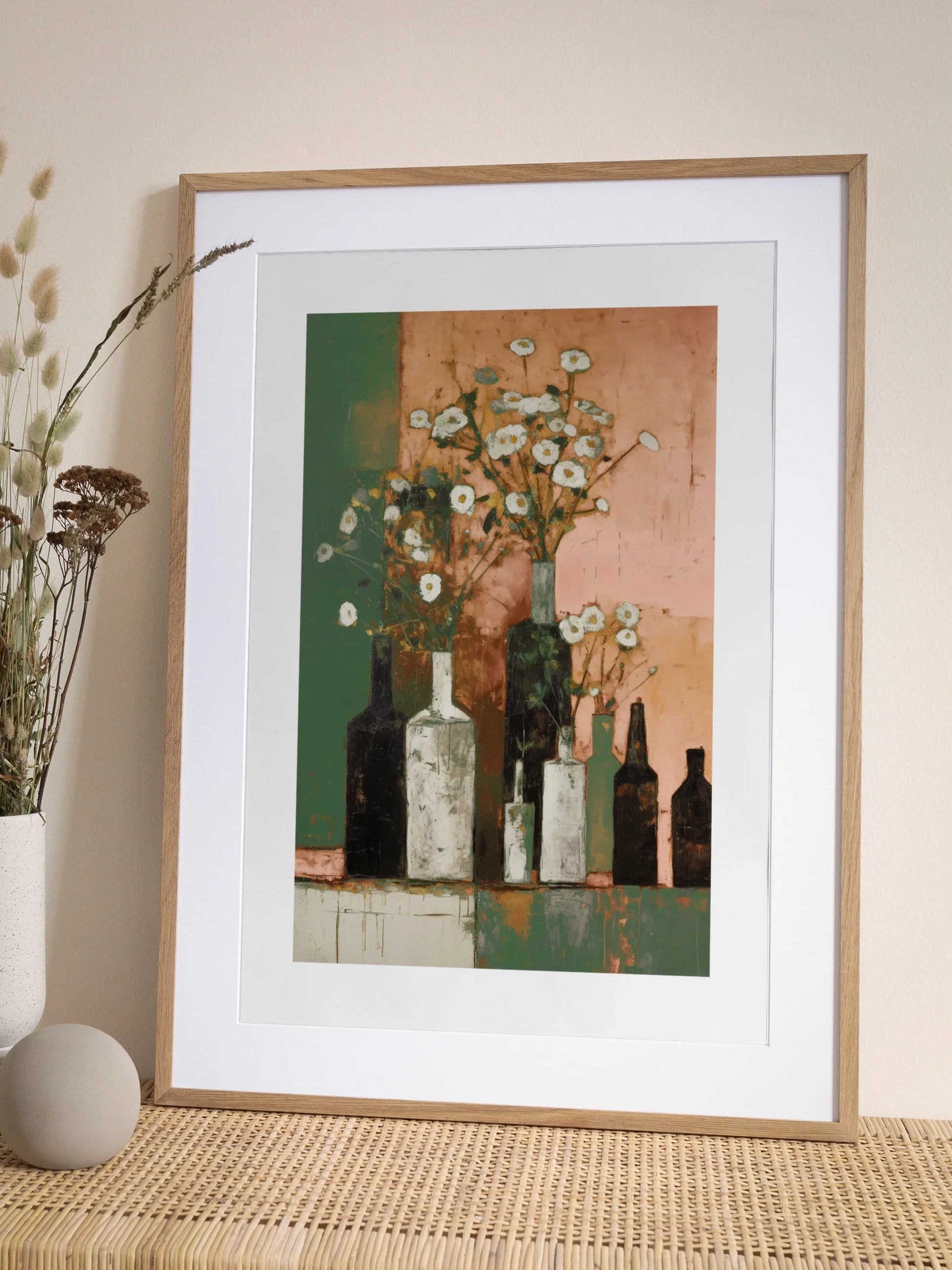Pink Still Life Poster