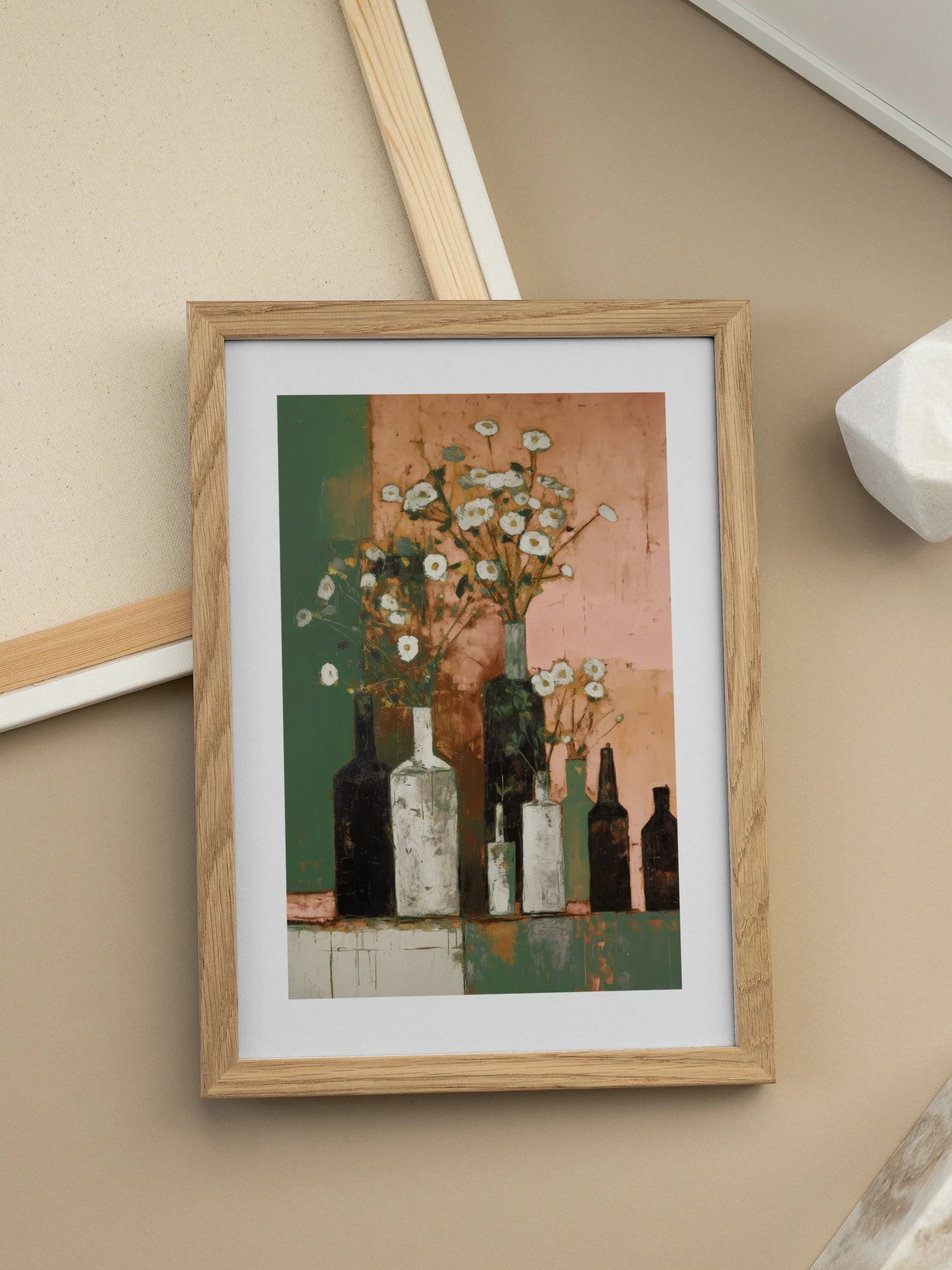 Pink Still Life Poster