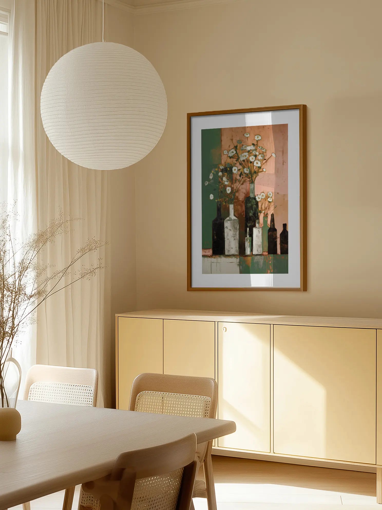 Pink Still Life Poster